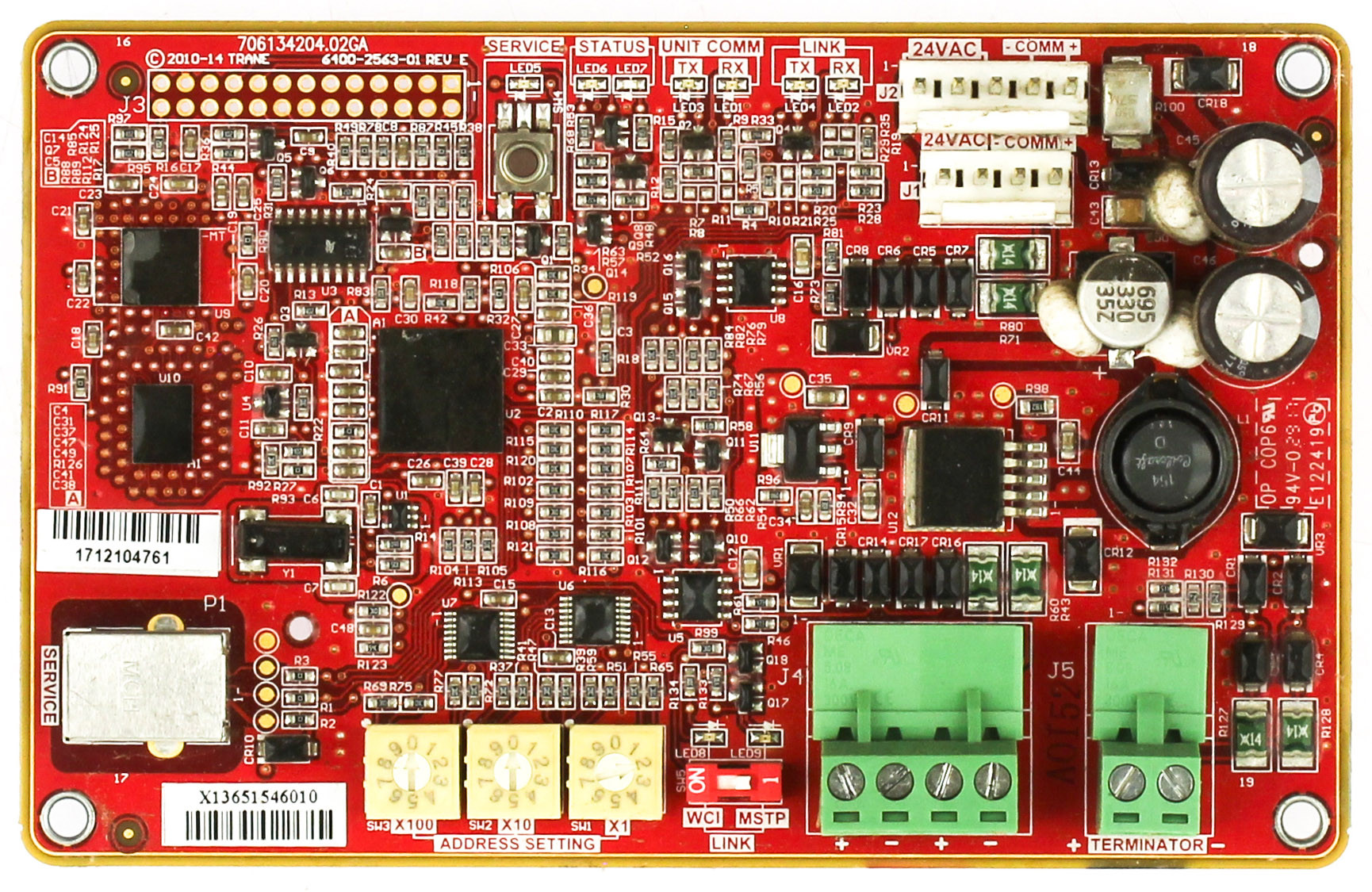 Trane X13651546010 Furnace Control Board