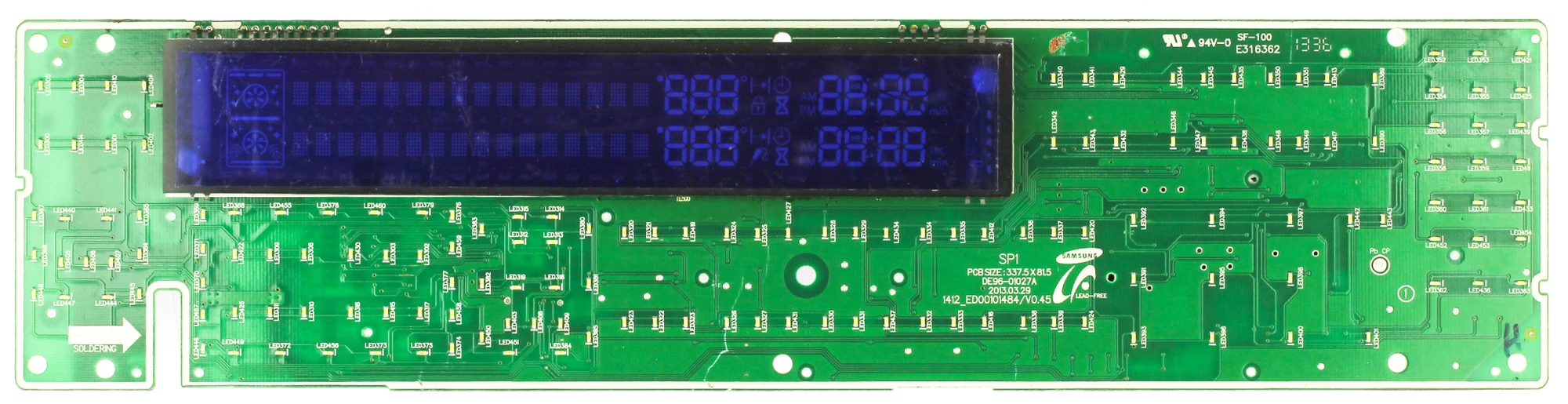 Display Module Asembly Samsung Range DE96-01027A Display Module Assembly-No Housing