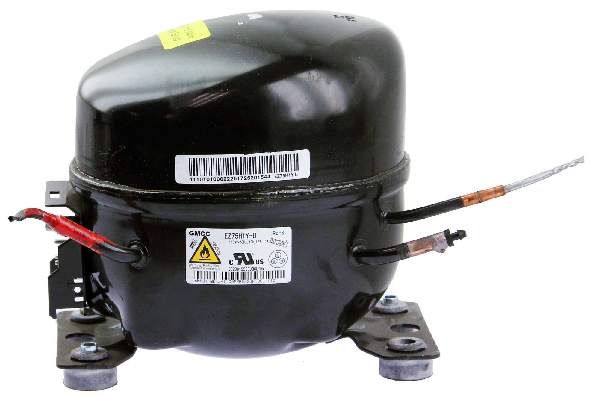 Midea 11101010002225 EZ75H1Y-U Fixed Speed Reciprocating Compressor