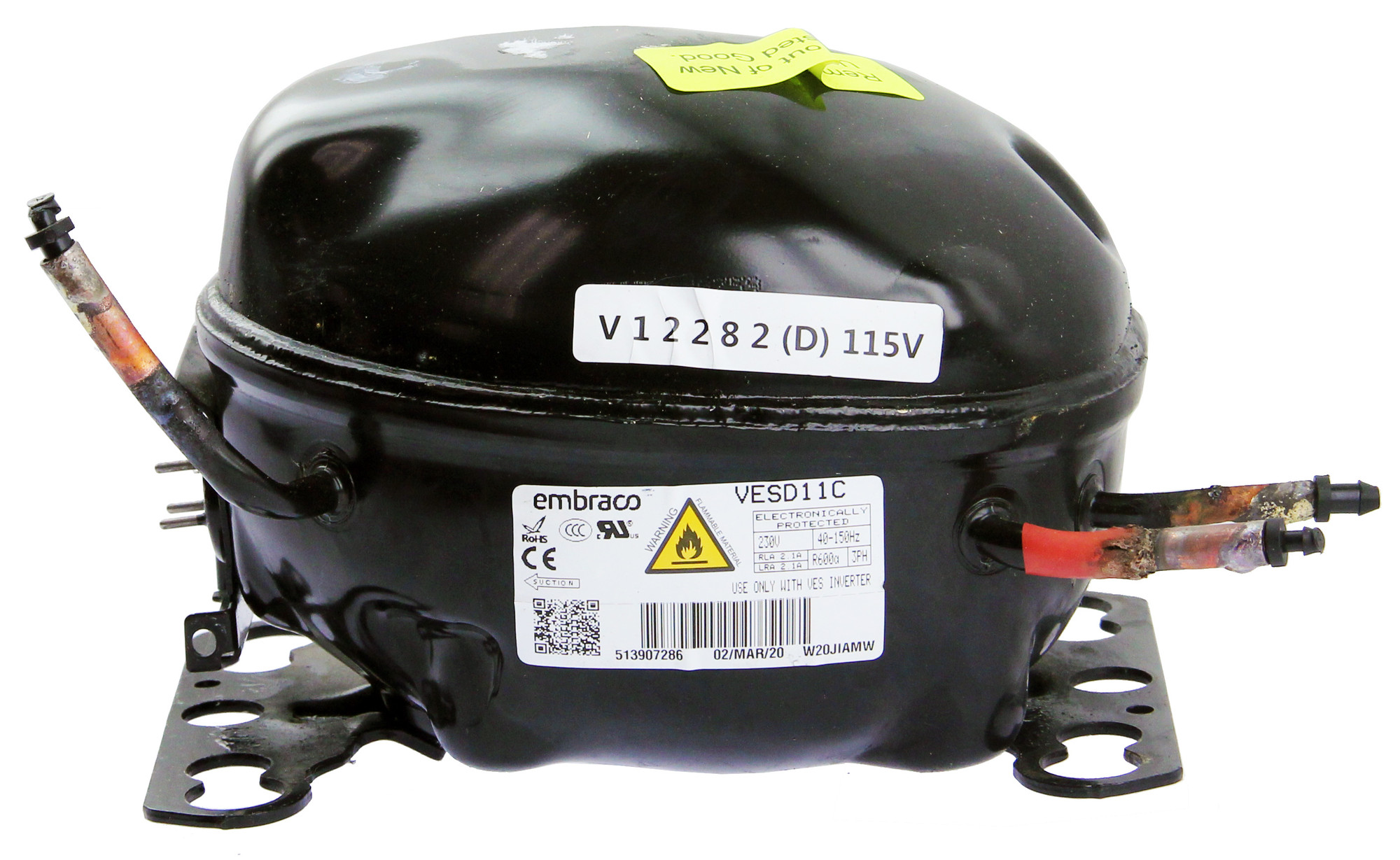 ゴンザレス Bertazzoni Z310432 VESD11C Freezer Column Compressor