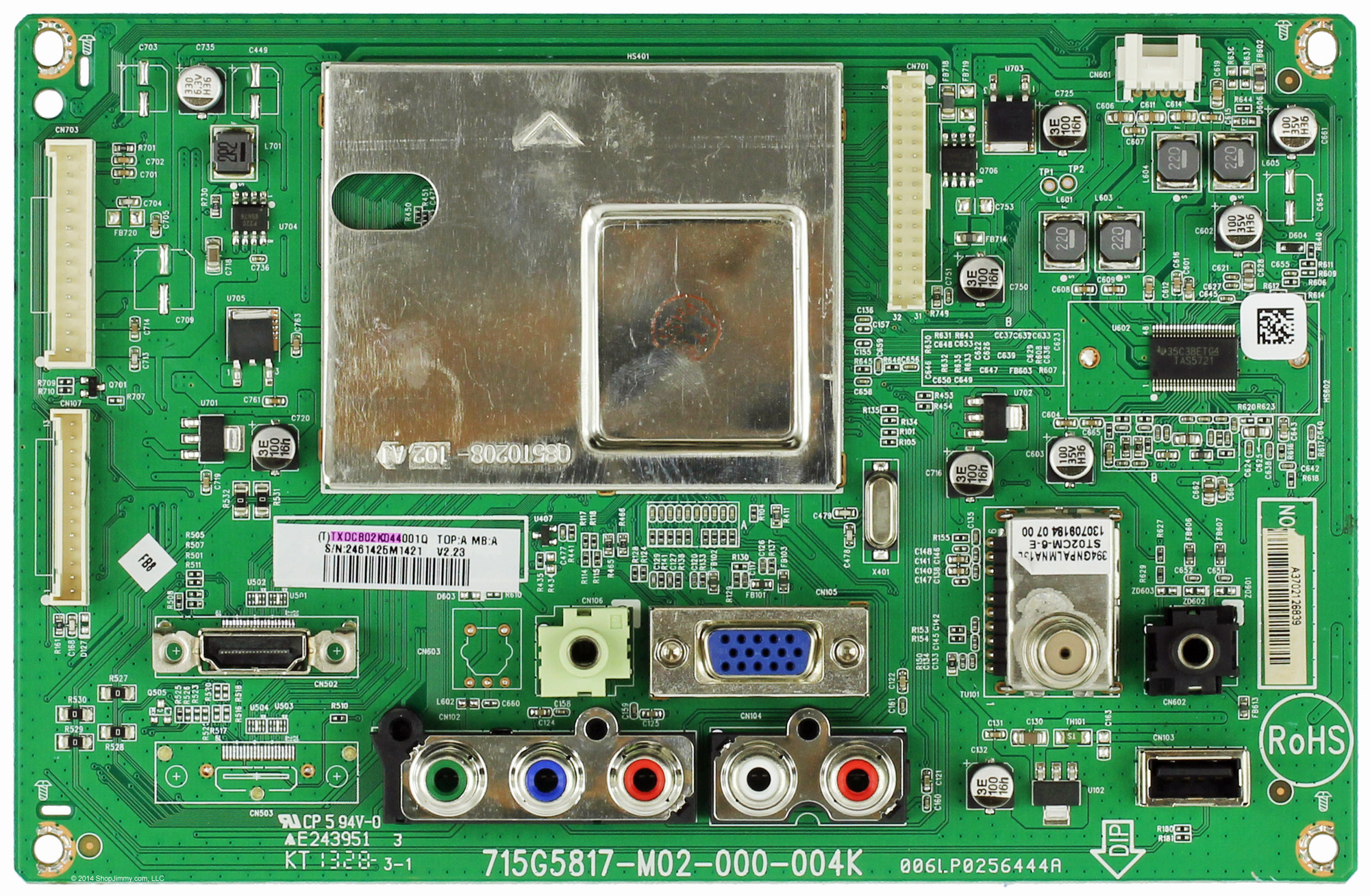 Vizio 756TXDCB02K044 Main Board for E241A1 (LTTUNUFP)