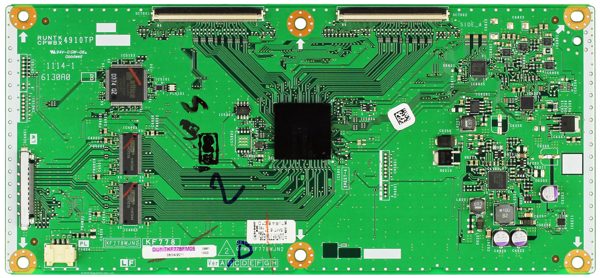 Sharp DUNTKF778FM05 (QKITPF778WJN3, QPWBXF778WJN3) T-Con