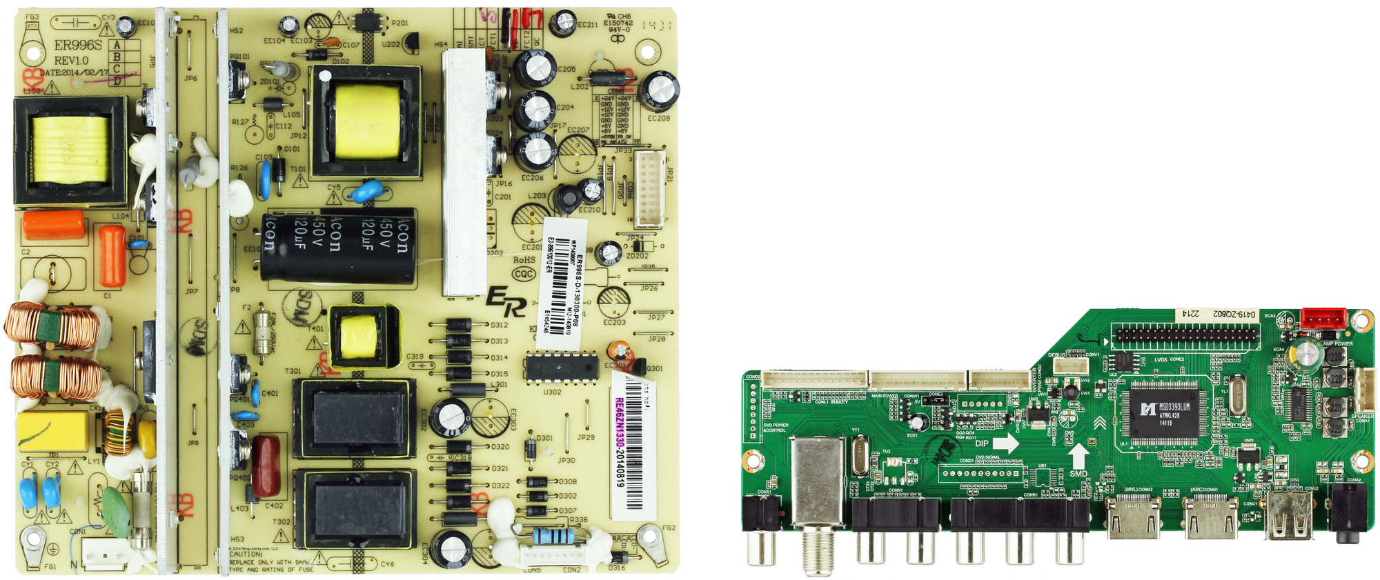 Kit Haut-parleurs RCA Pour TV LED50B45RQ - Ensemble Complet D'enceintes