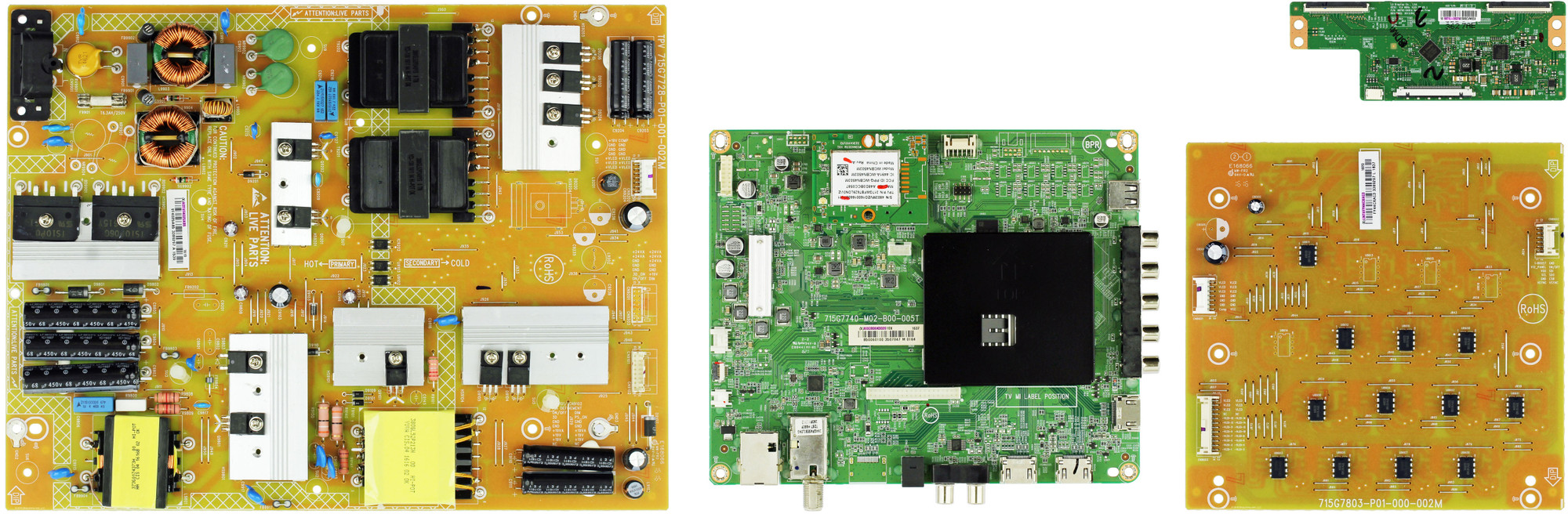 Vizio E50D1 (LTM7UGBS Serial) Complete LED TV Repair Parts Kit