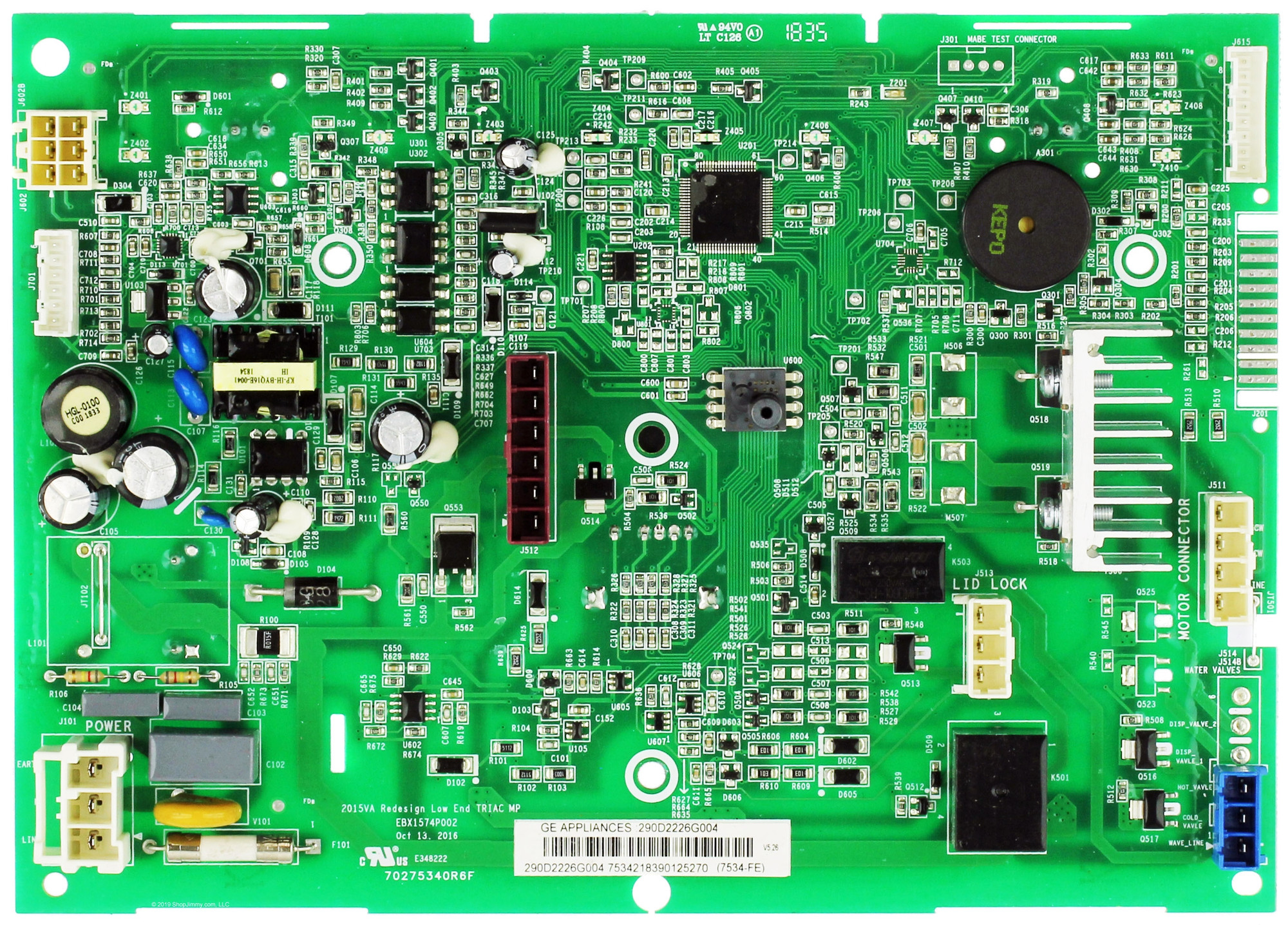 GE Washer WH18X27754 (WH18X28174) Main Board