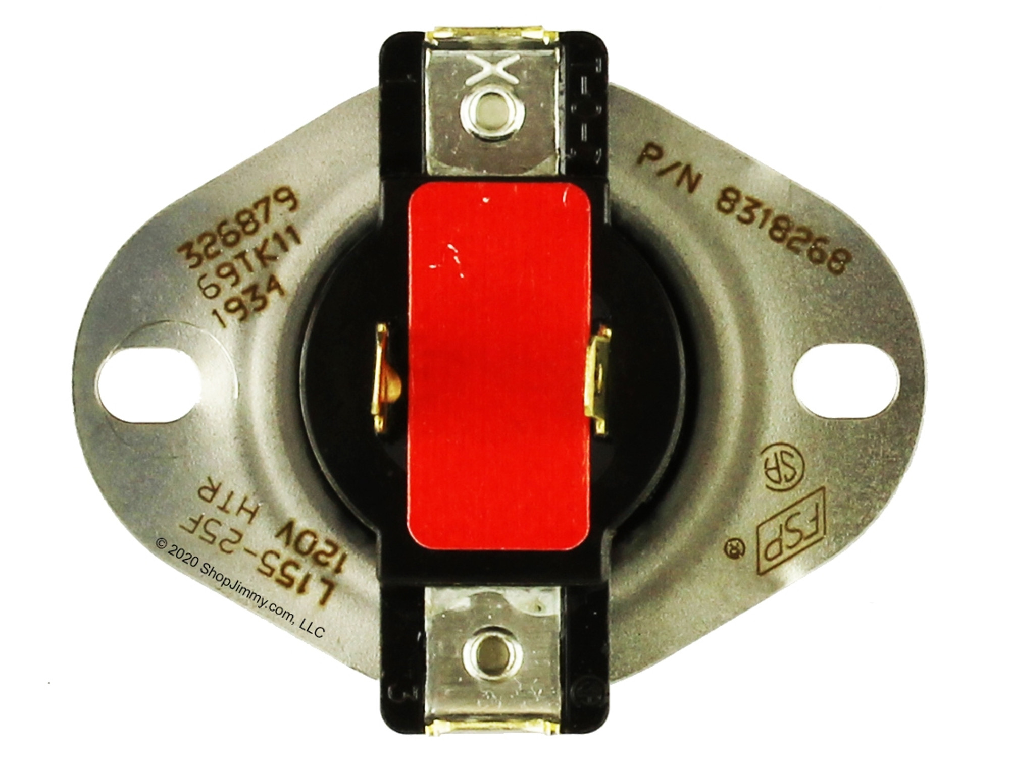 Whirlpool Dryer WP8318268 Dryer Cycling Thermostat