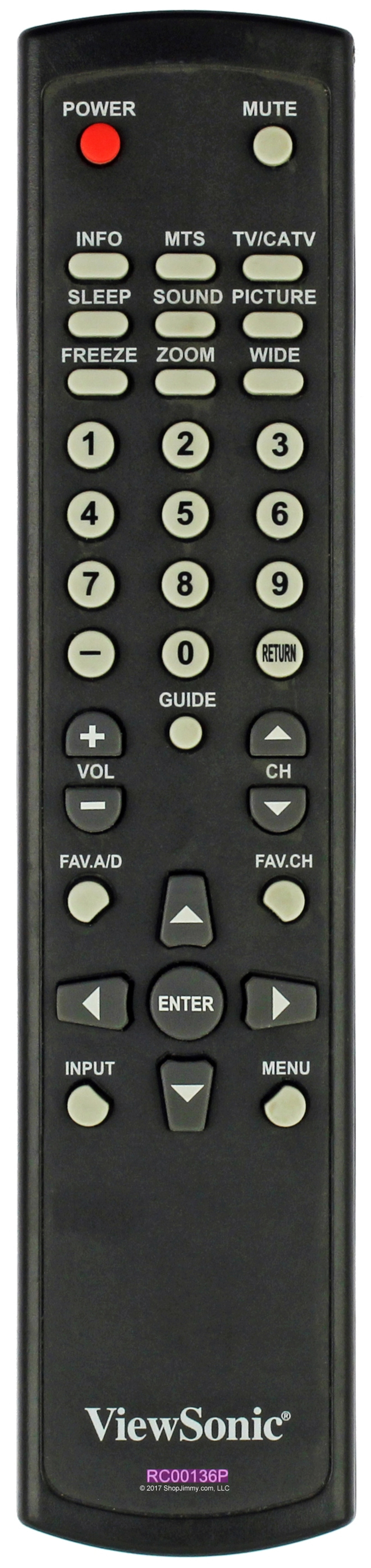 Viewsonic A00008148 (RC00136P) Remote Control