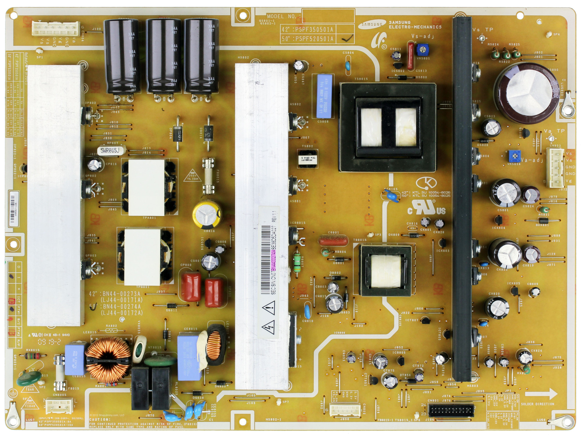 miページ Samsung BN44-00274A Power Supply Unit