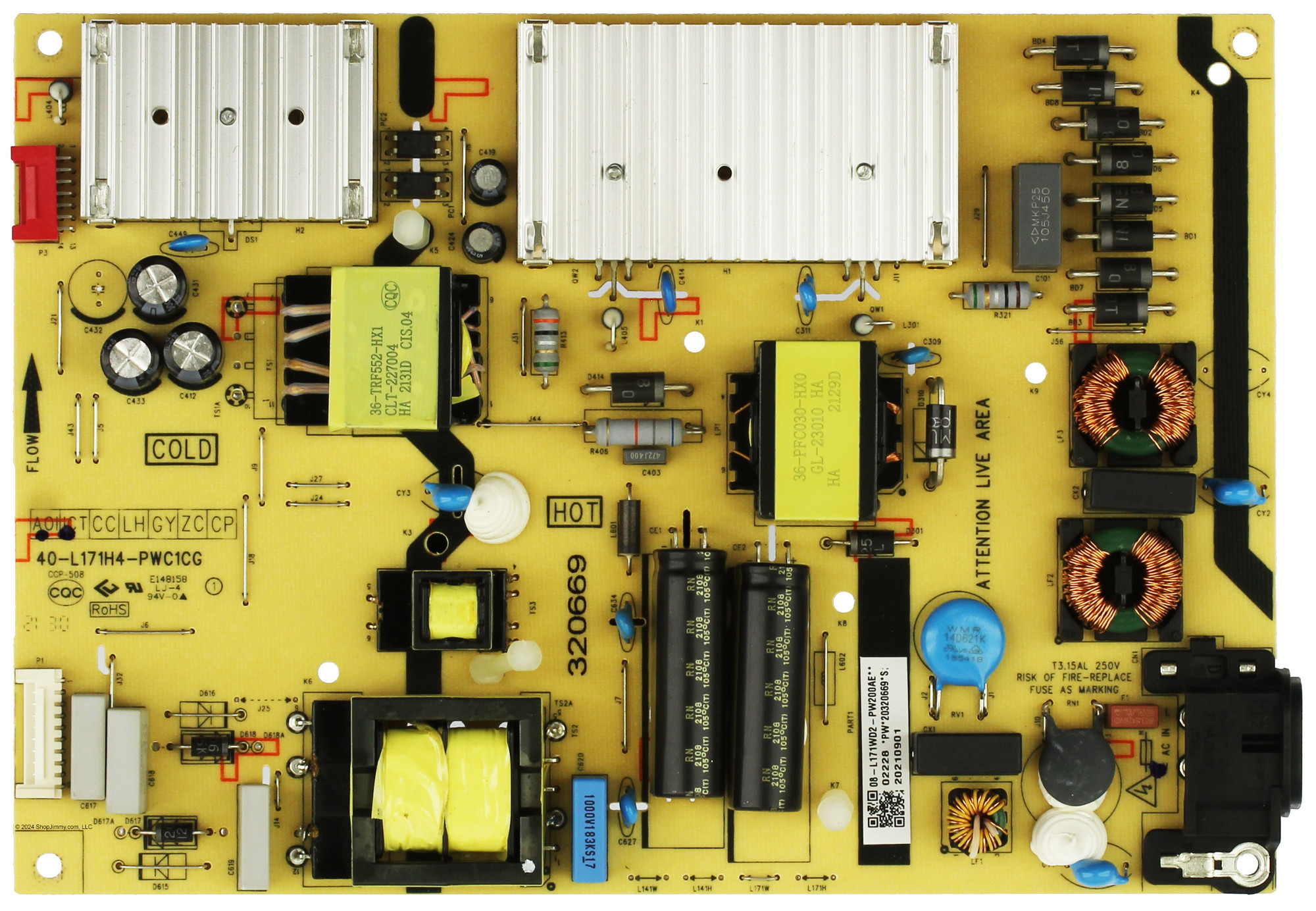 TCL 08-L171WD2-PW200AB Power Supply Board 65S421 65S423 65S425 SEE