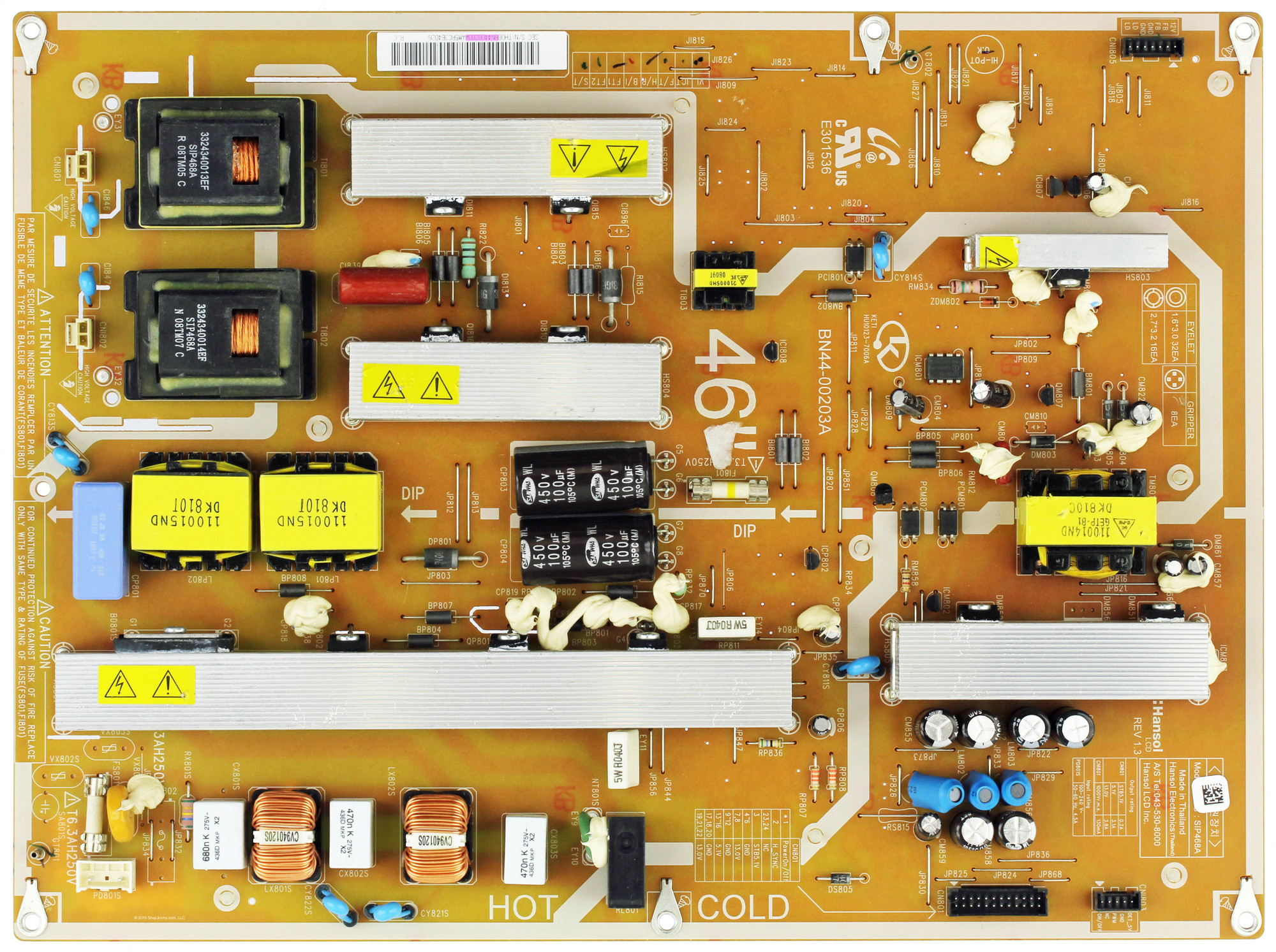Samsung BN44-00203A (SIP468A) Power Supply / Backlight Inverter