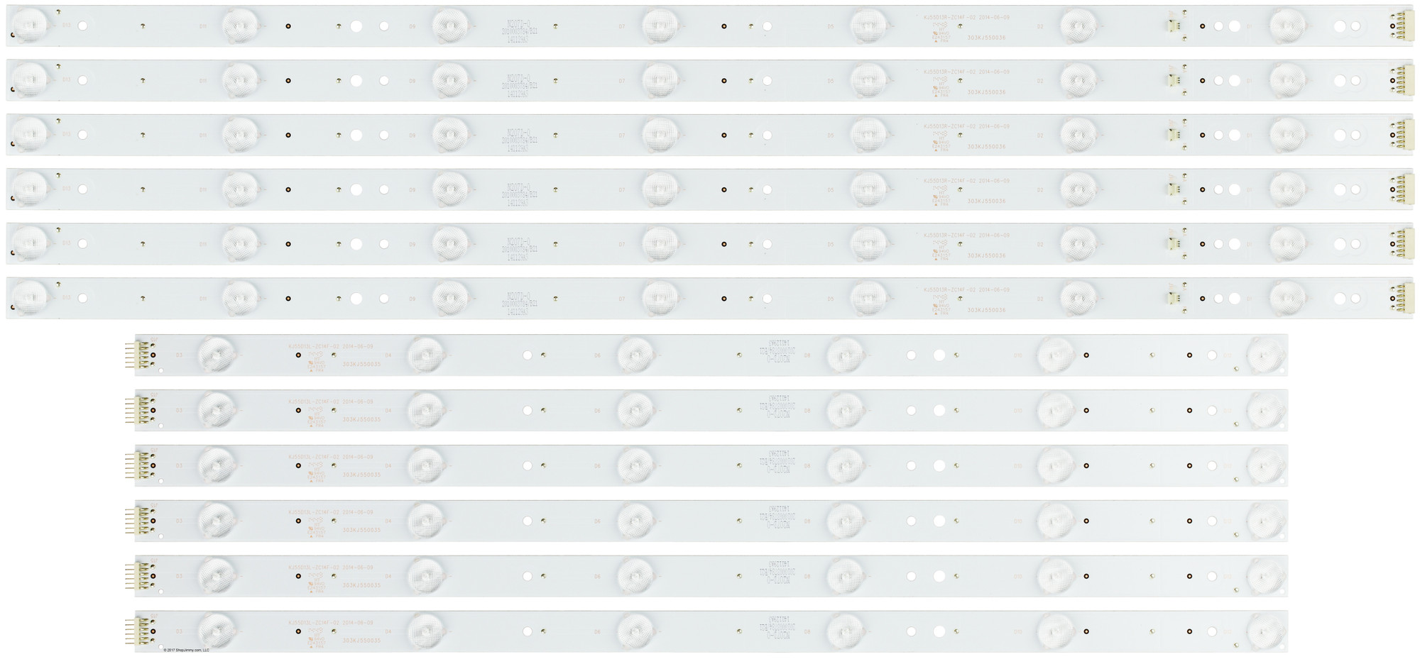 Sceptre 303KJ550035/303KJ550036 LED Backlight Strips (12) NEW