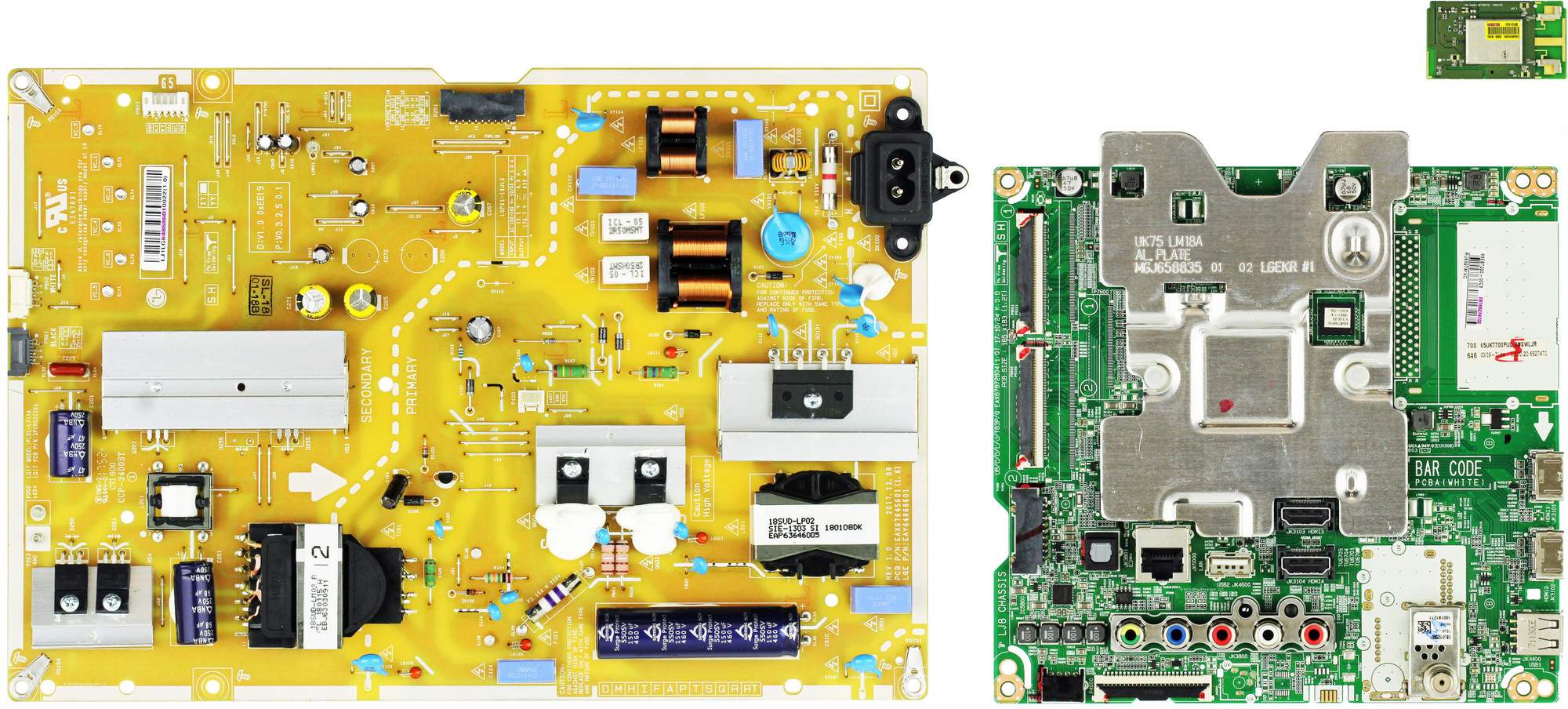 LG 65UK7700PUD.BUSWLJR Complete LED TV Repair Parts Kit