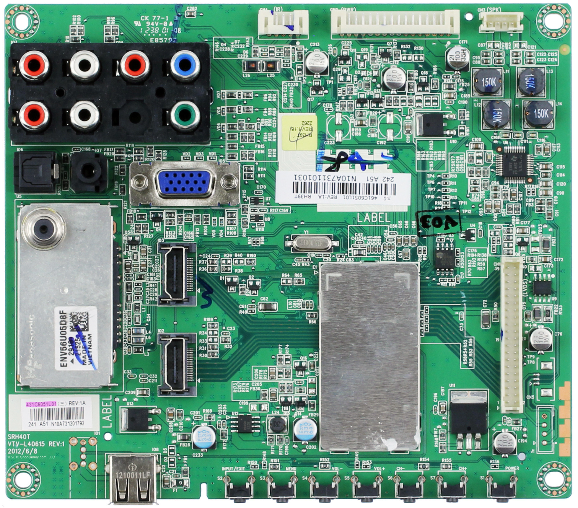 Toshiba 75032512 Main Board for 39L22U