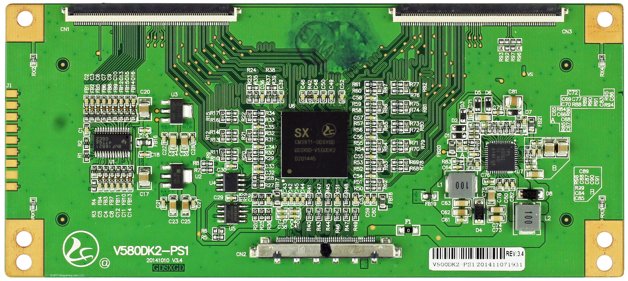 テレビ T.K RCA V500DK2-PS1 T-Con Board (58-INCH MODELS ONLY)