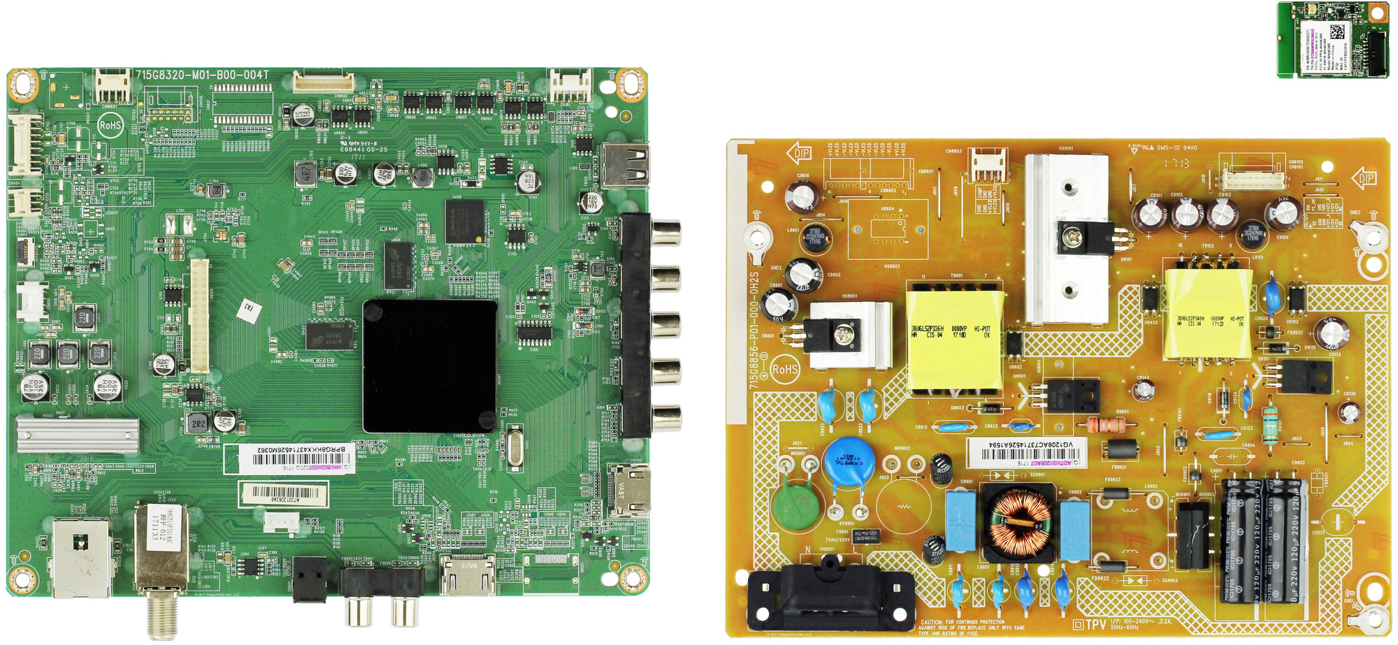 Vizio D39FE1 (LTTWVLAT, LTTWVLKT, LTTWVLKU Serial) Complete LED TV
