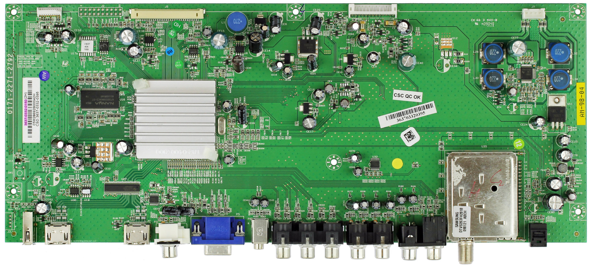 Vizio 363703320150 Main Board for VW37LHDTV40A