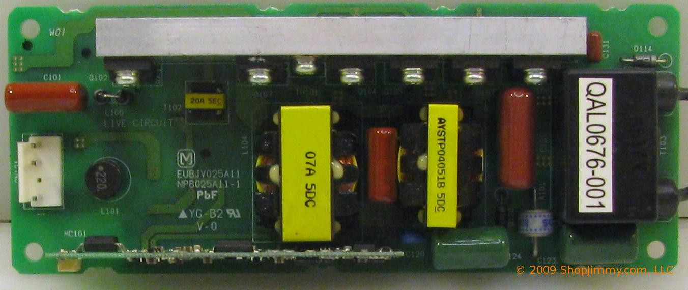 JVC QAL0676001 (QAL0676001, EUBJV025A11) Lamp Ballast