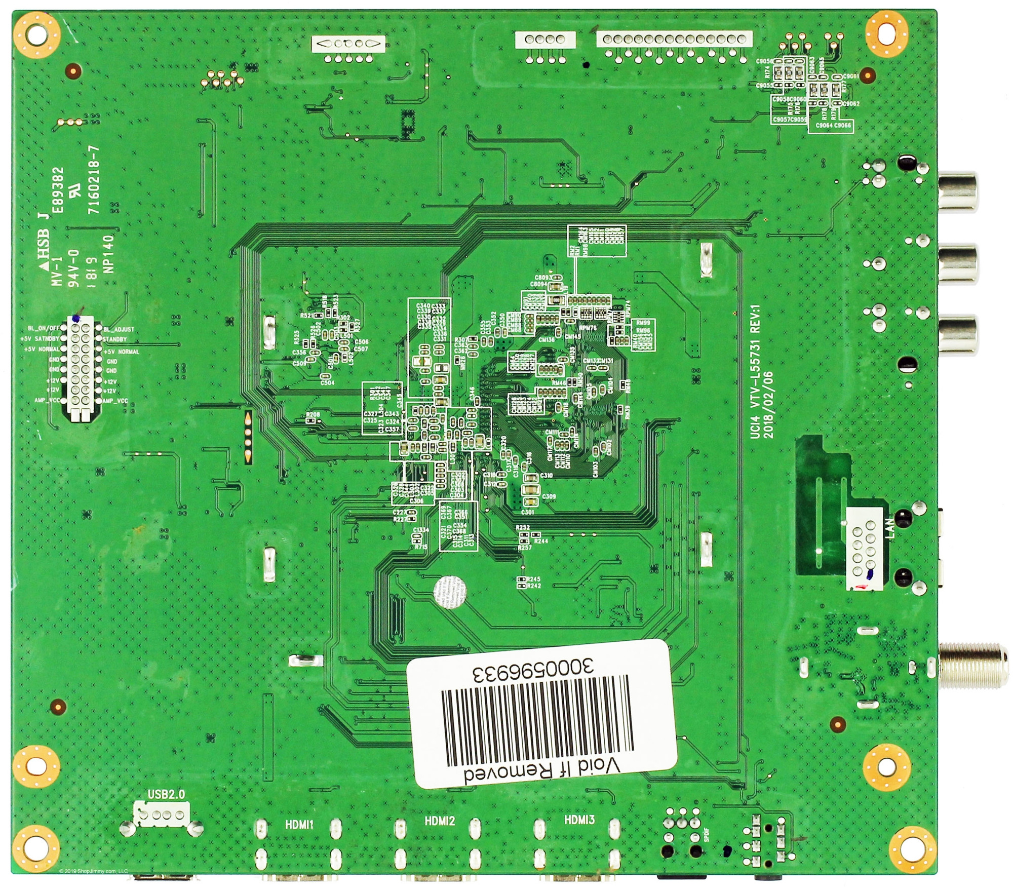 Toshiba 691V0G00220 Main Board for 50LF621U19 TF50A810U19
