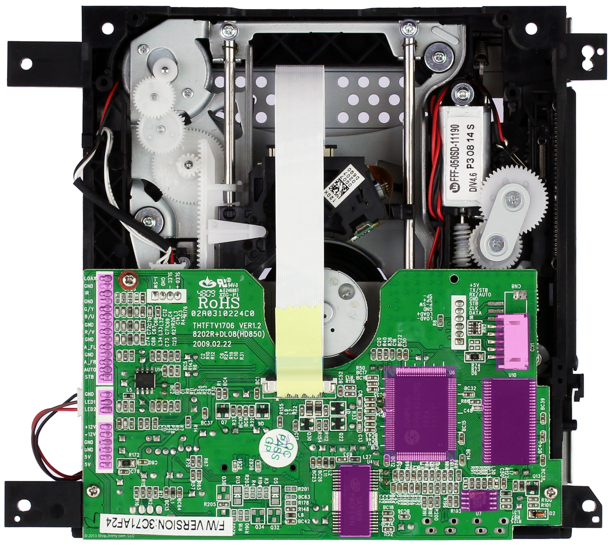 Element DL-08HA-00-044 DVD Player Assembly (Region 1) Version 4