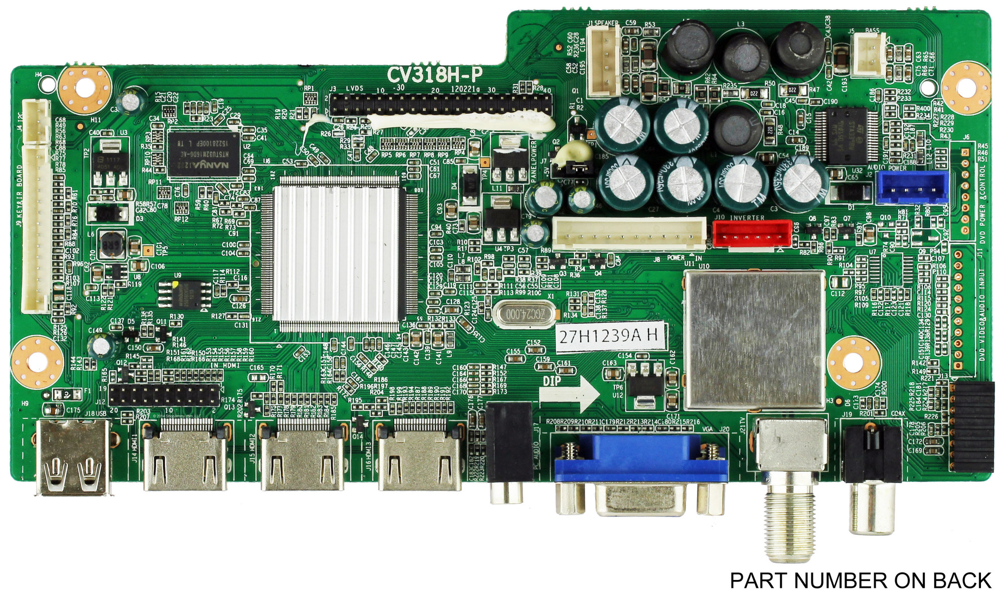 ienowaTVボード Element 27H1239A (CV318H-P) Main Board for ELEFC463JA