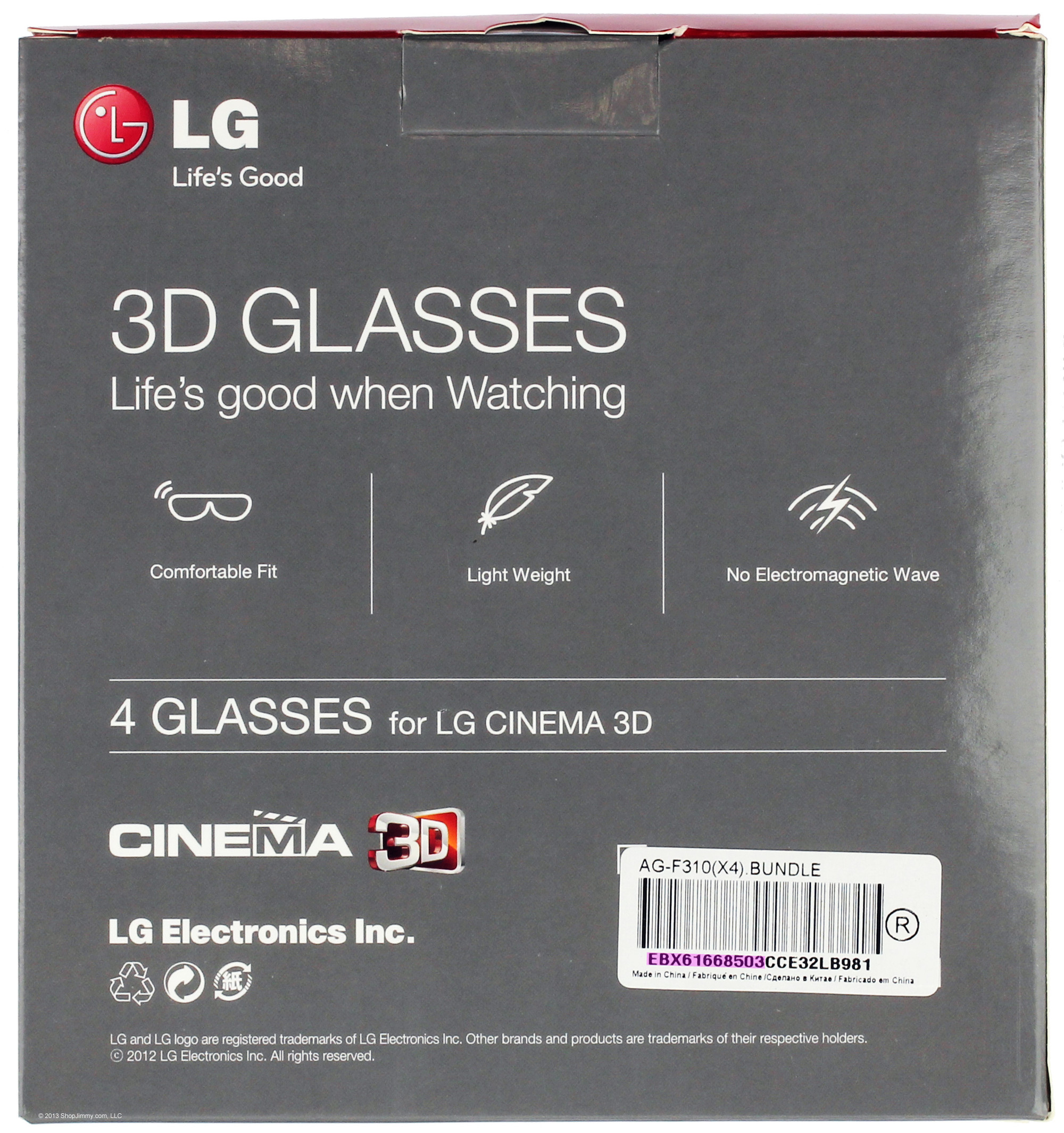 LG AG-F310 Passive 3D Glasses - Thumbnail 5