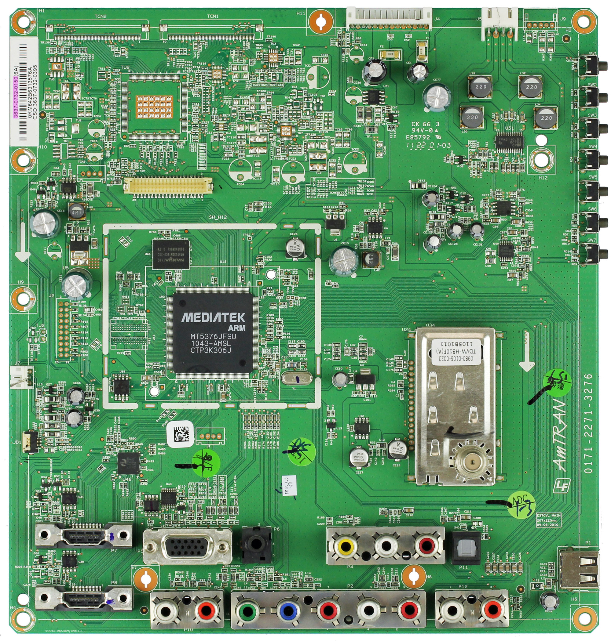 Vizio 363707320150 Main Board for E371VL