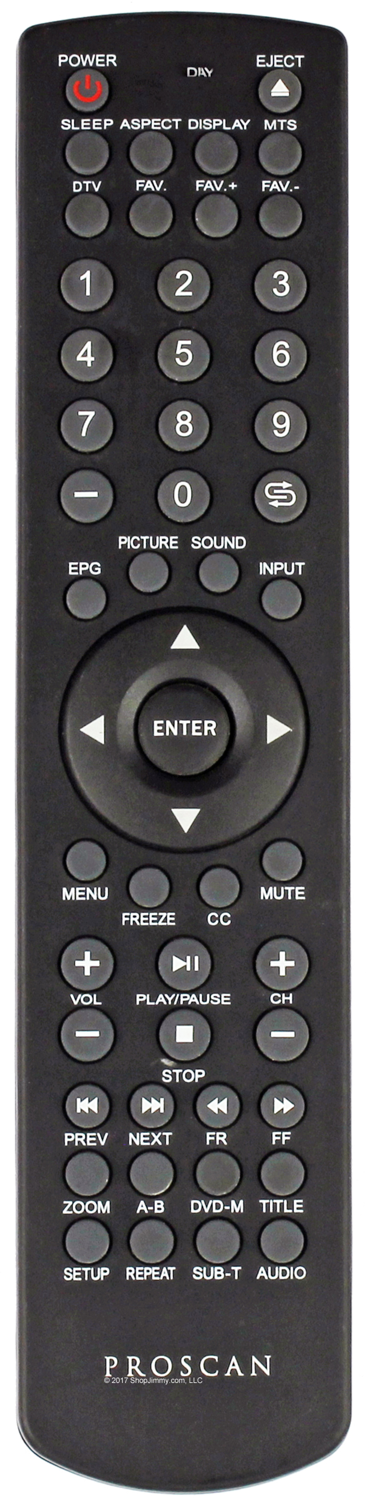 Proscan RE20QP11 (E20DP00, 9E20DP00) Remote Control