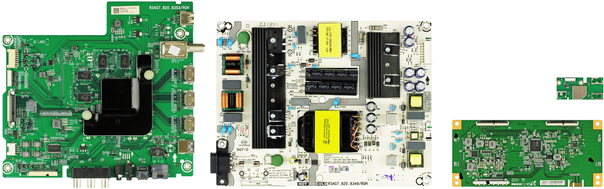 Sharp LC-58Q620U Complete LED TV Repair Parts Kit VERSION 1 (SEE NOTE)