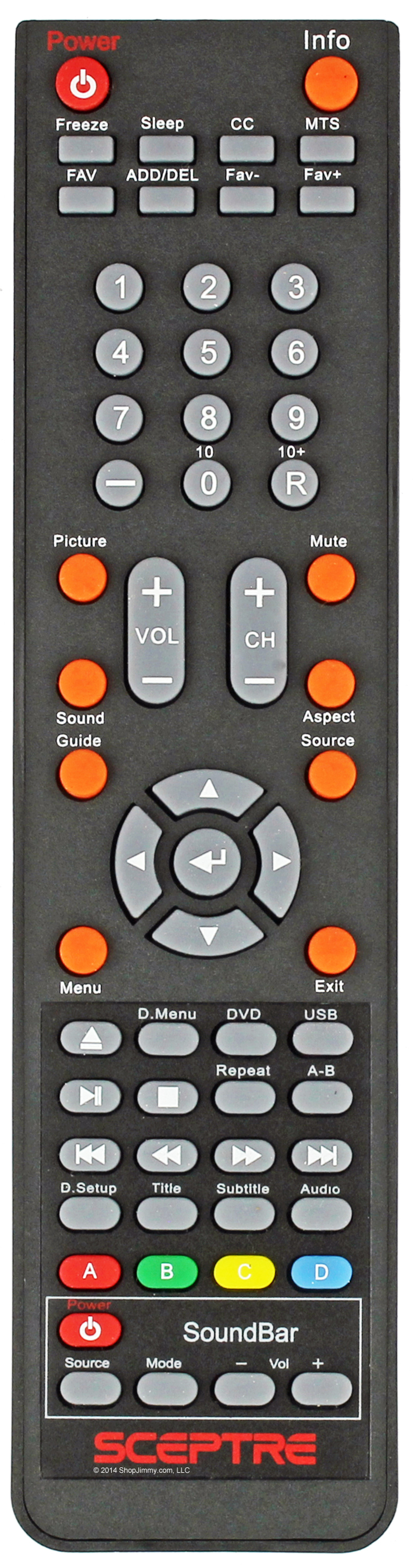 Sceptre Remote Control Version 5