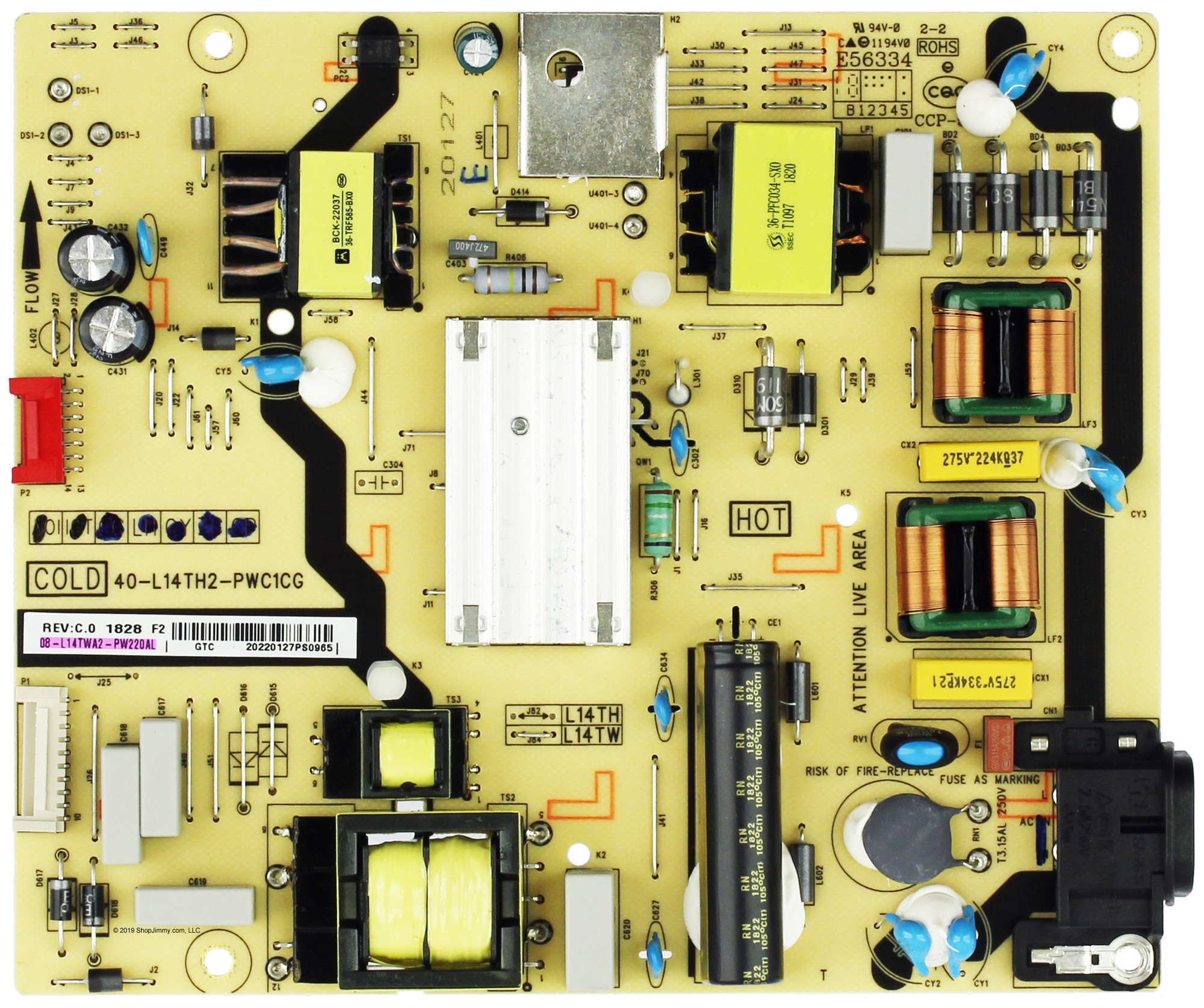 PPTTページ TCL 08-L14TWA2-PW220AL Power Supply