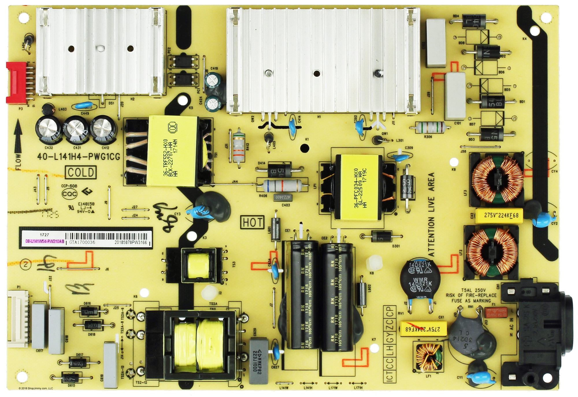 TCL 08-L141W54-PW210AB Power Supply for 55C803TEAA
