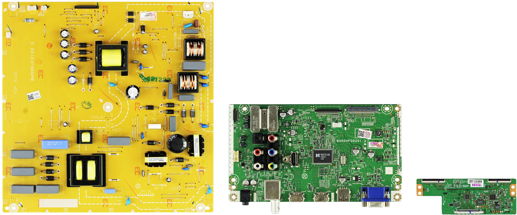 Sanyo FW55D25F B (DS8 Serial) Complete LED TV Repair Parts Kit