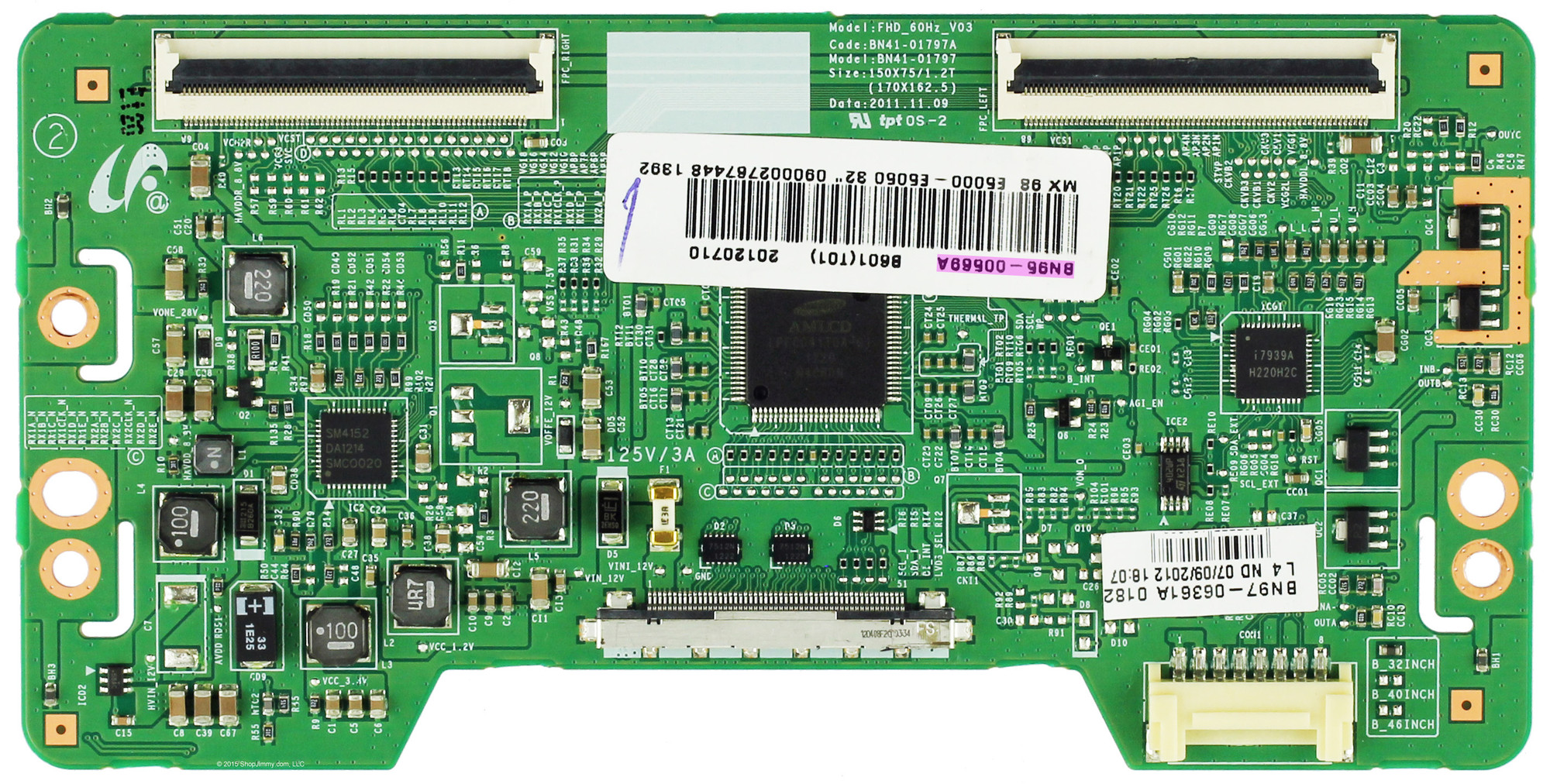 Samsung BN9500569A TCon Board for UN32EH5000FXZA / UN32EH5300FXZA