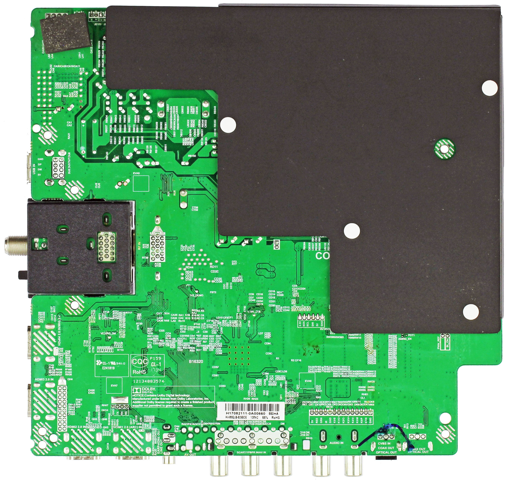 Sceptre Main Board / Power Supply for U50 (Version UATV58CF)