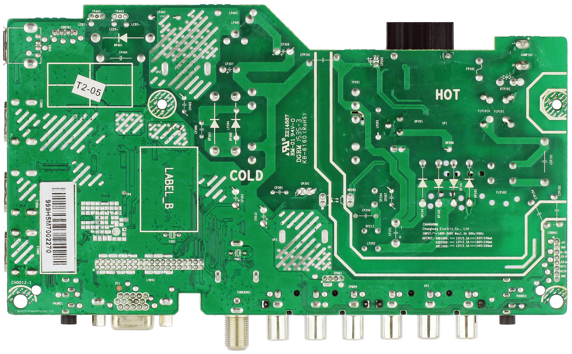 Hitachi 850136809 Main Board / Power Supply for LE39A309 LED TV