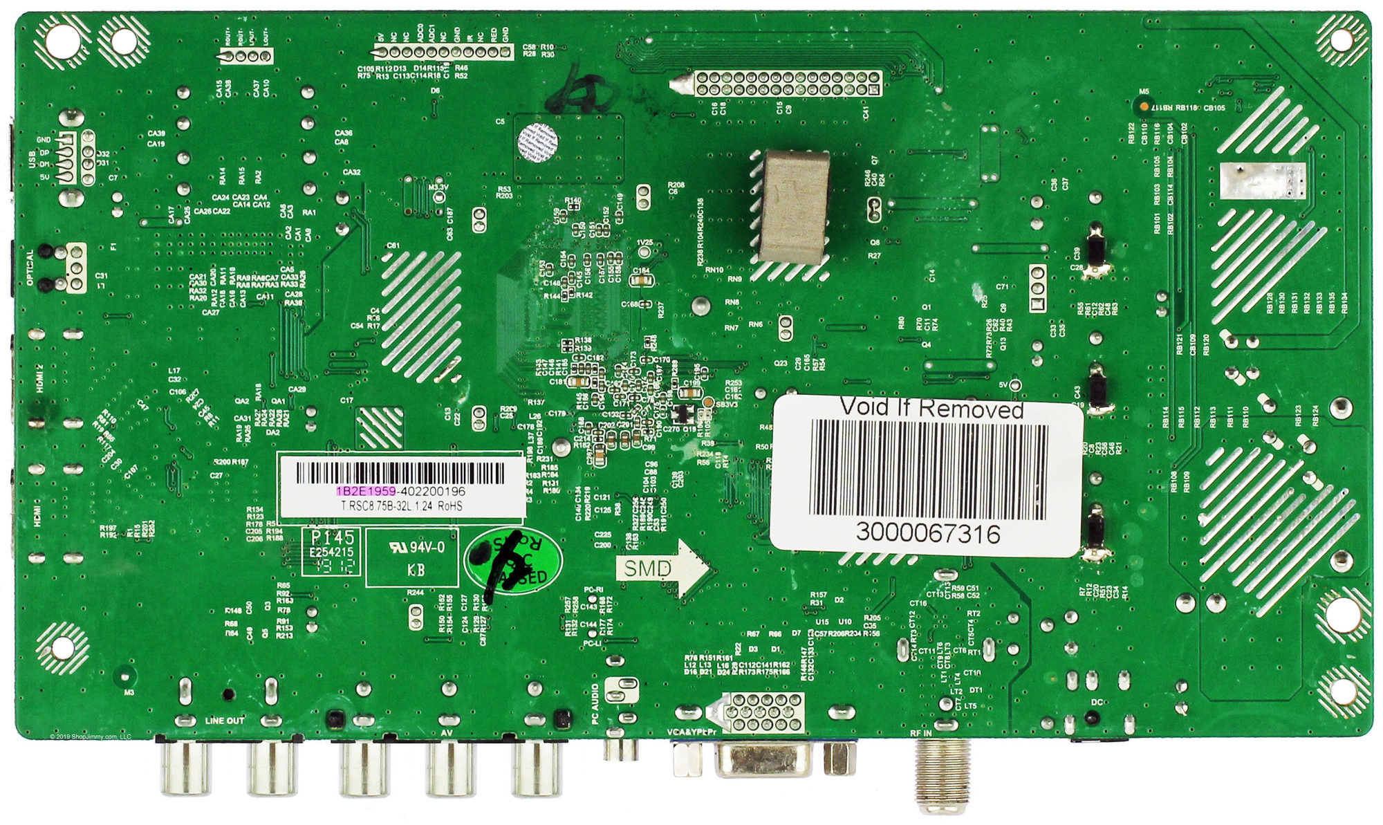Westinghouse 1B2E1959 Main Board for EW32S5UW (SEE NOTE)