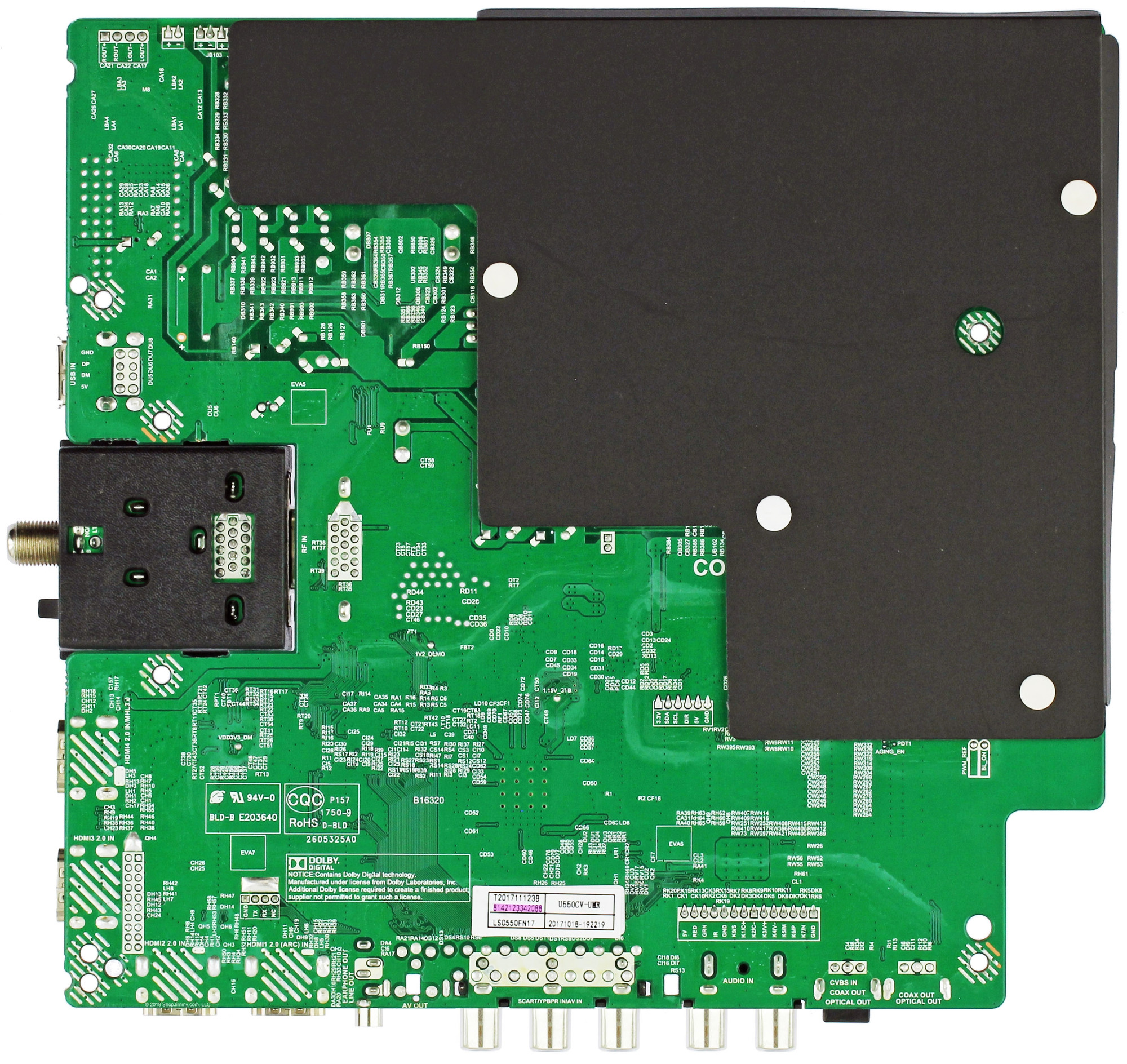 Sceptre Main Board / Power Supply for W55 (Version SITV58FE SEE NOTE)