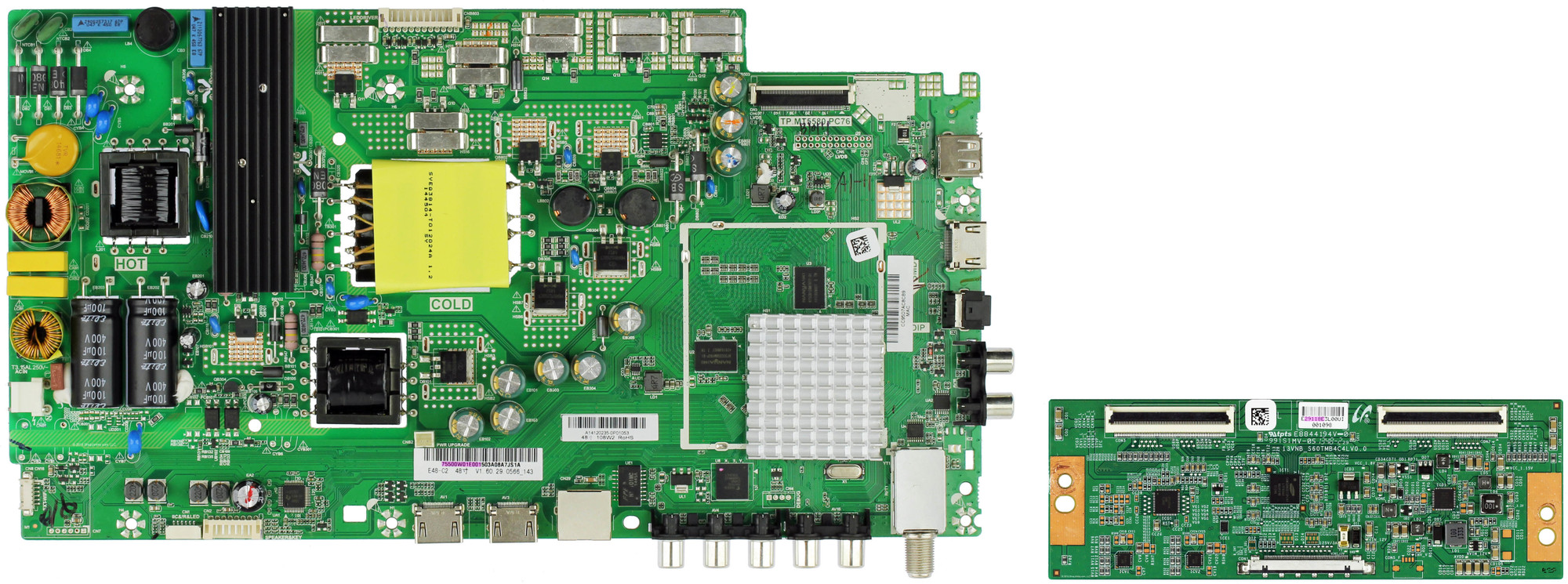 Vizio E48C2 (LWZQSGAR Serial) Complete LED TV Repair Parts Kit