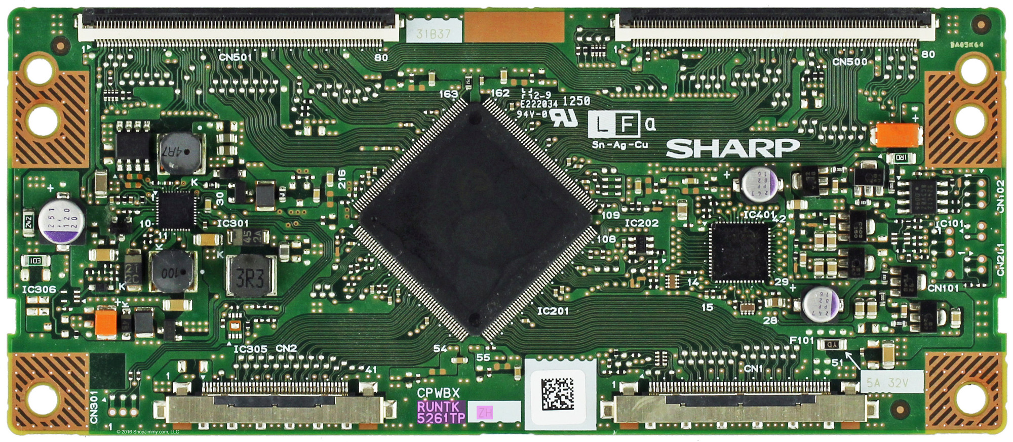 Vizio RUNTK5261TPZH Control Board CPWBX5261TPZH Vizio RUNTK5261TPZH Control Board CPWBX5261TPZH