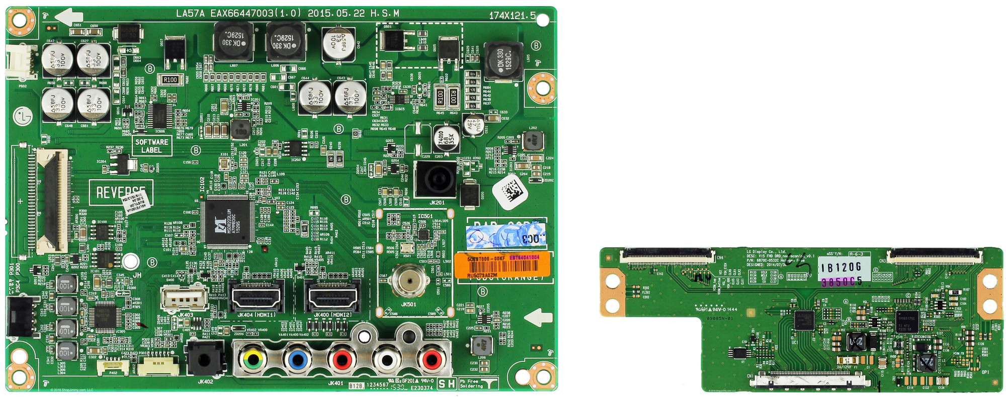 LG 49LF5100-UA.BUSYLOR Complete LED TV Repair Parts Kit
