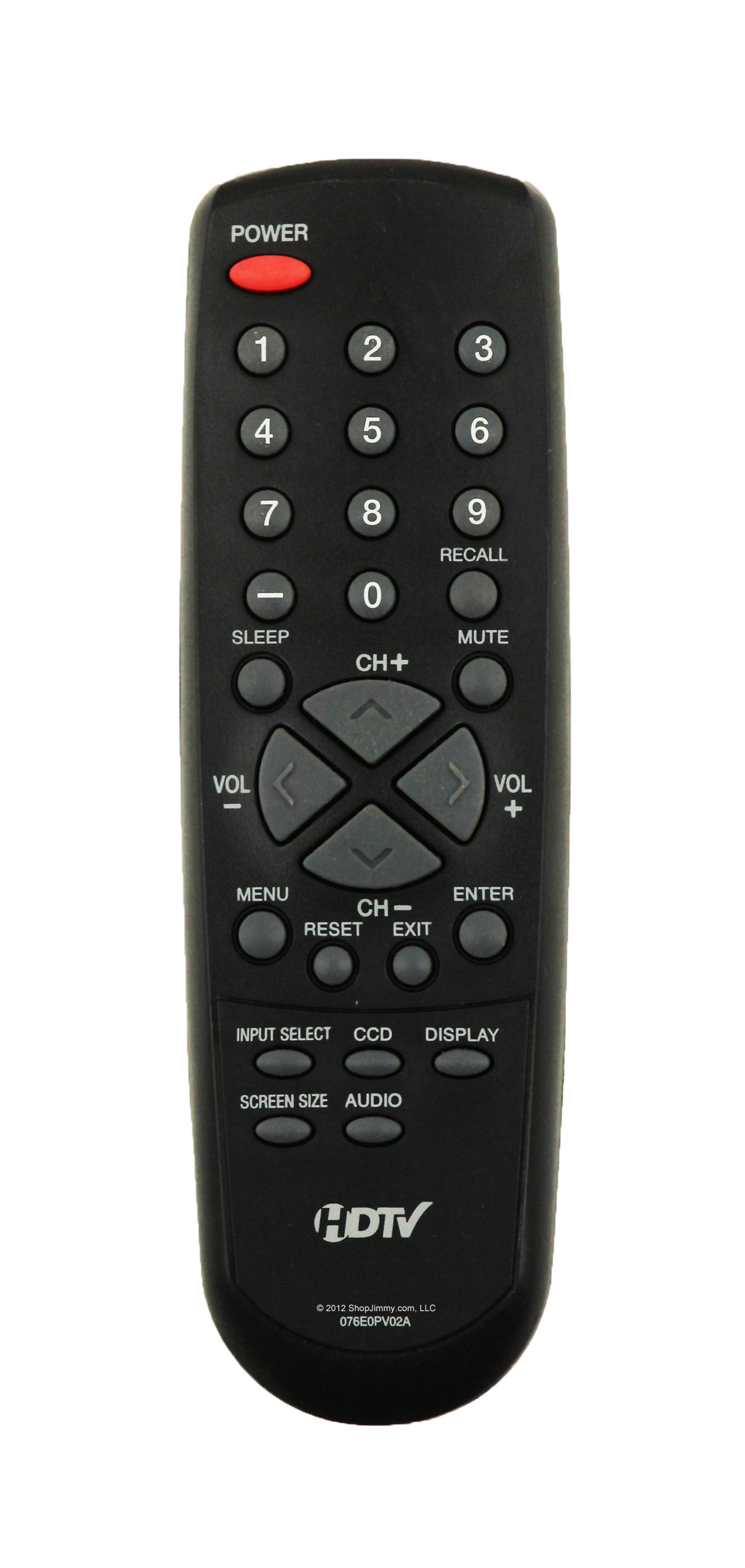 Sansui 076E0PV02A Remote Control