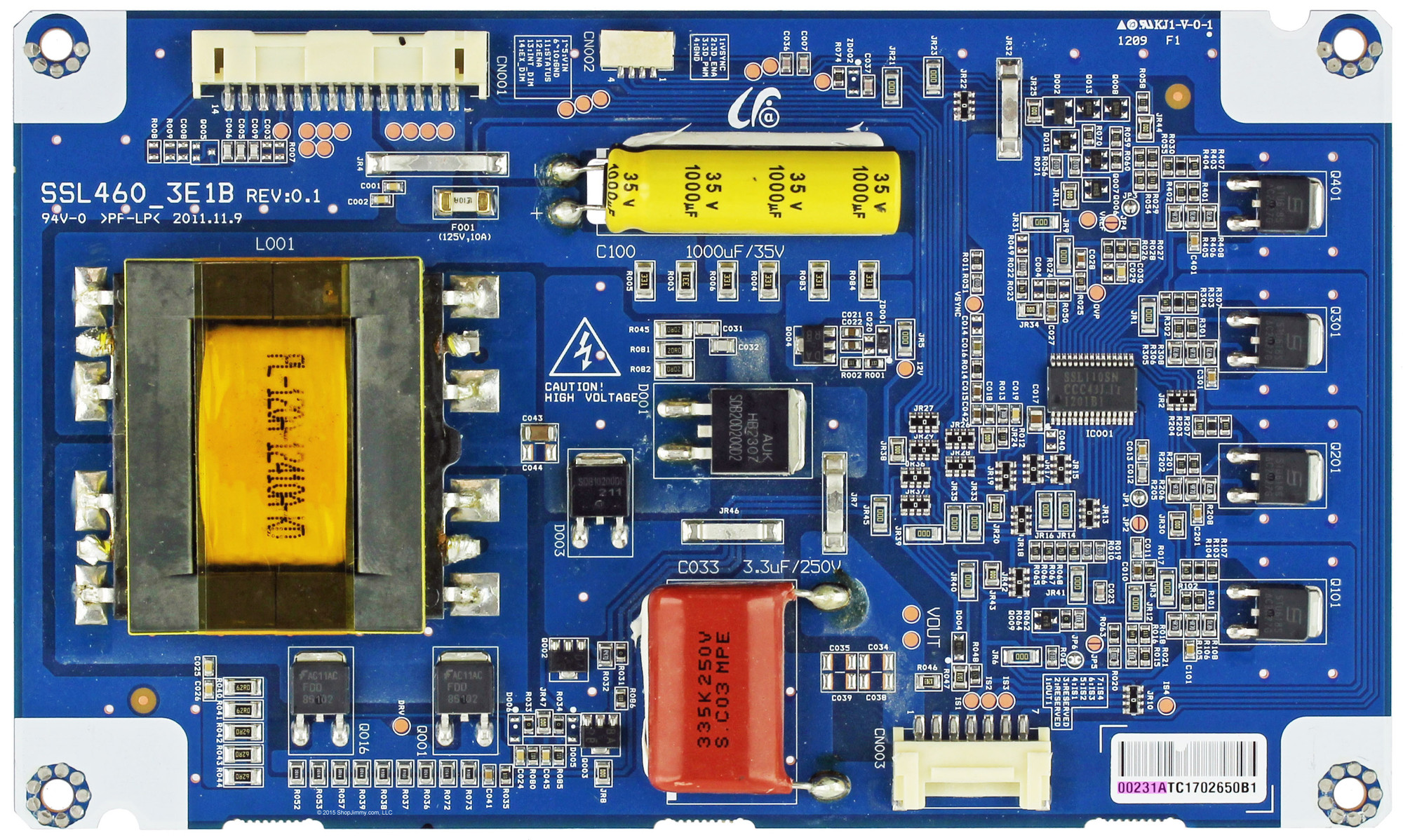 Toshiba LJ97-00231A (SSL460_3E1B) LED Driver (SEE NOTE!)