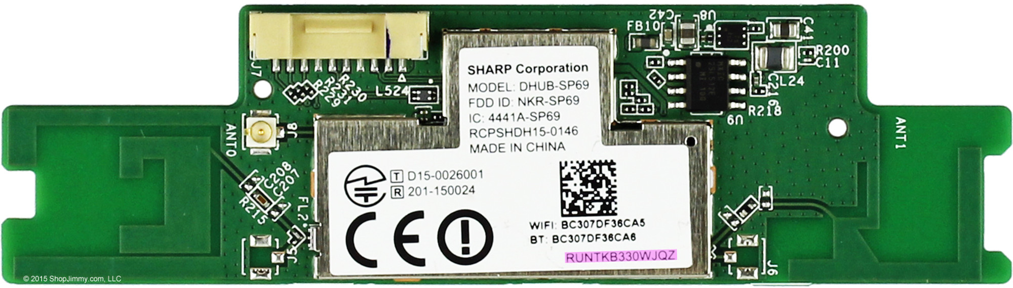 Sharp RUNTKB330WJQZ Wireless LAN Module