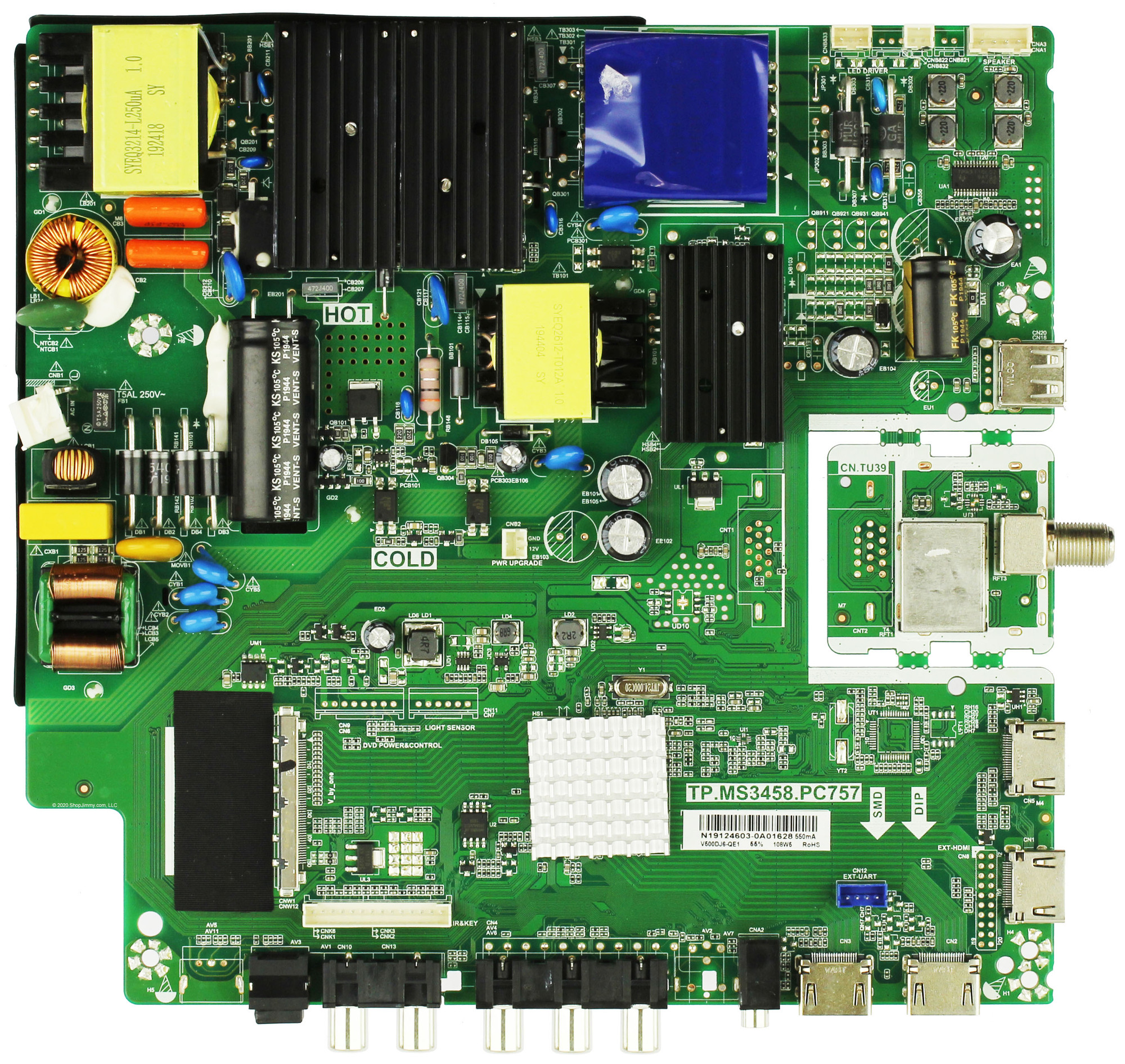 Sceptre Main Board / Power Supply for Sceptre W50 PMTV58GA U515CVUMR
