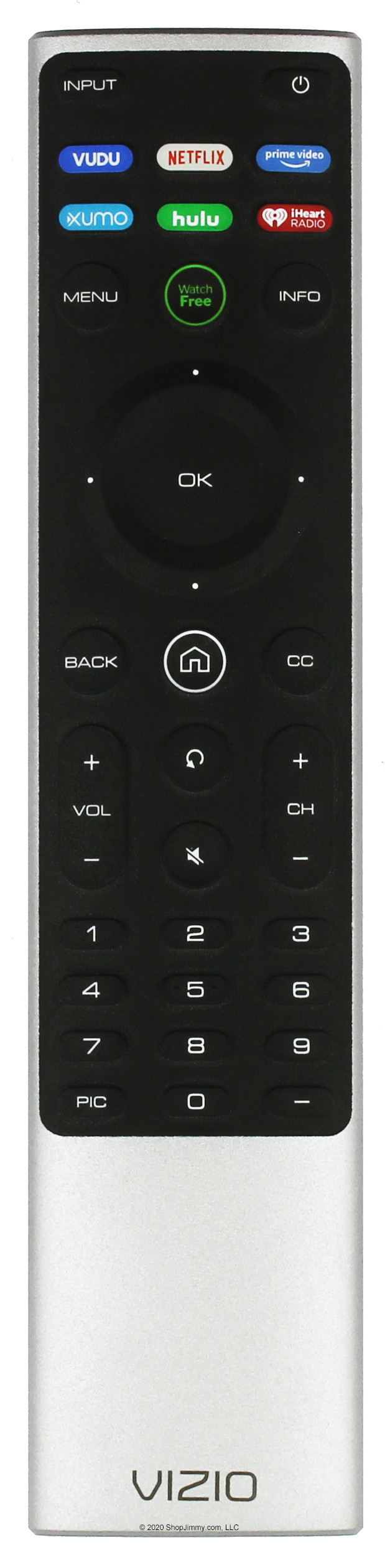 Vizio 398GR14BEVZY0009DP XRT150 Remote Control Open Bag