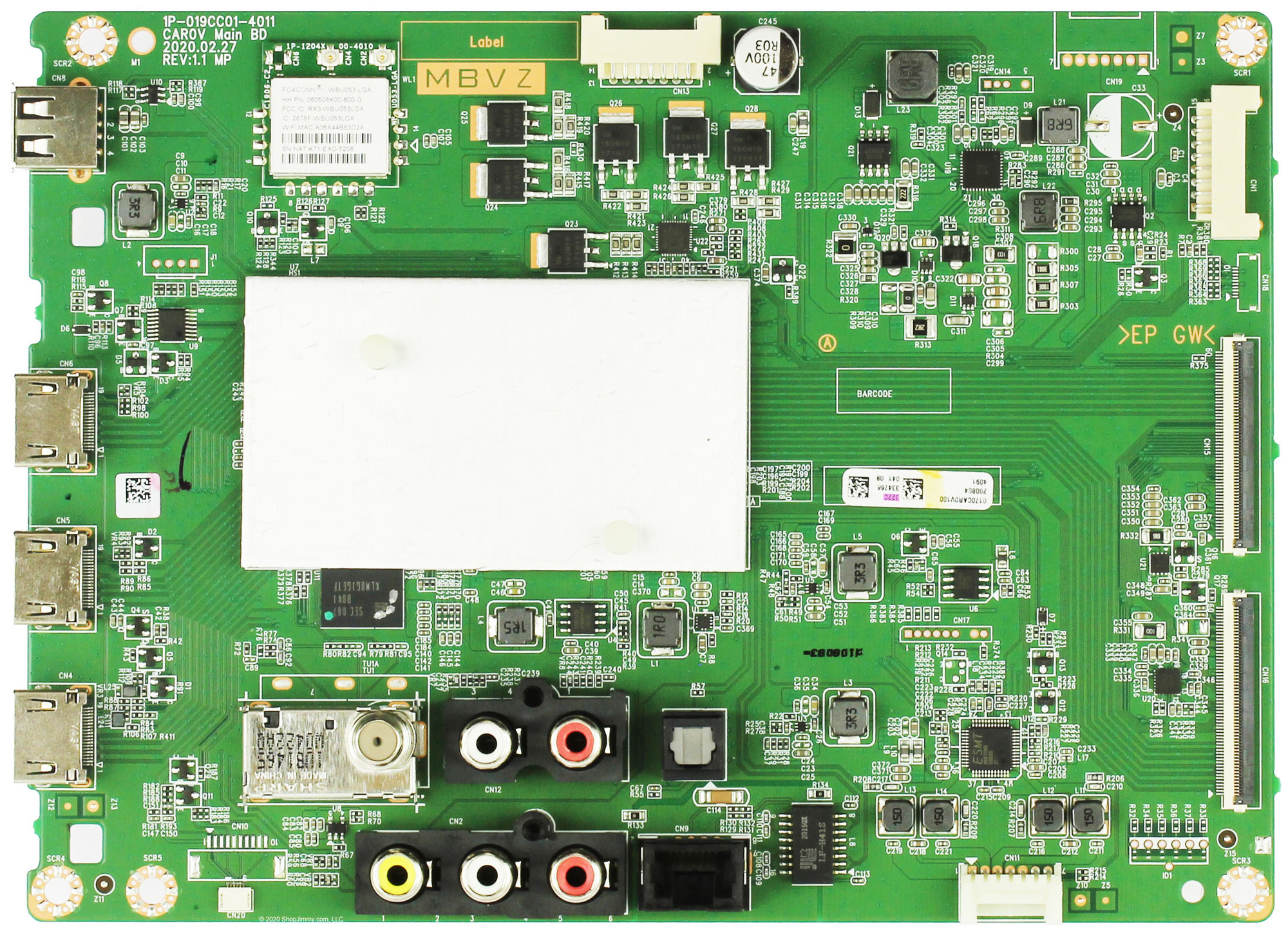 Vizio Y8389322D 0170CAR0V100 Main Board for V705-H13 (LFTRZOLW