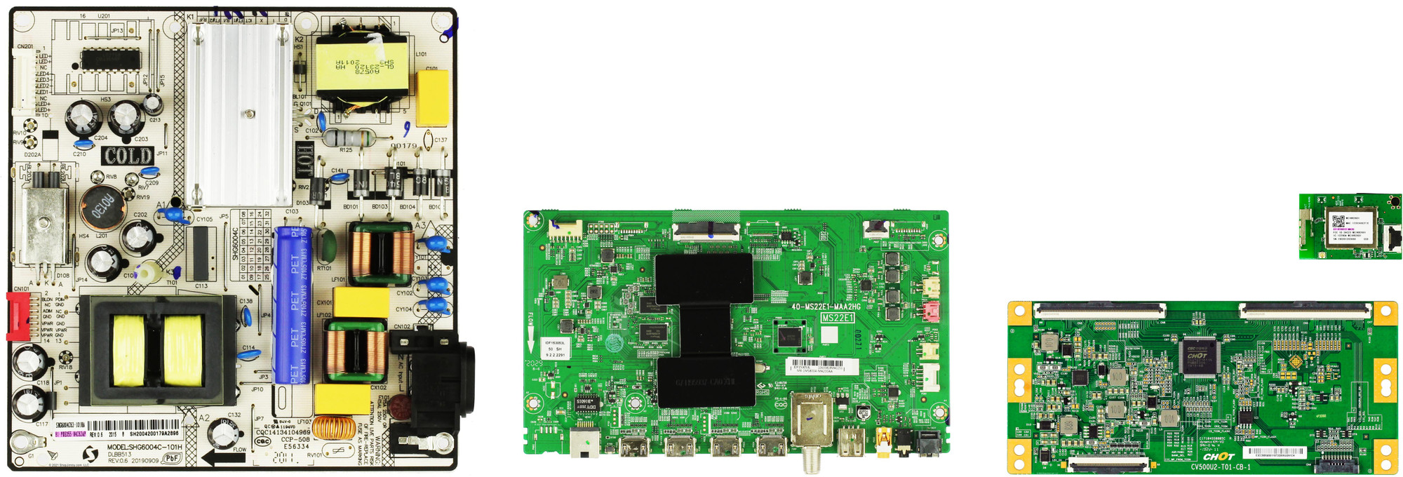 RCA RTRU5027DUS Complete LED TV Repair Parts Kit Version 1 (SEE NOTE)