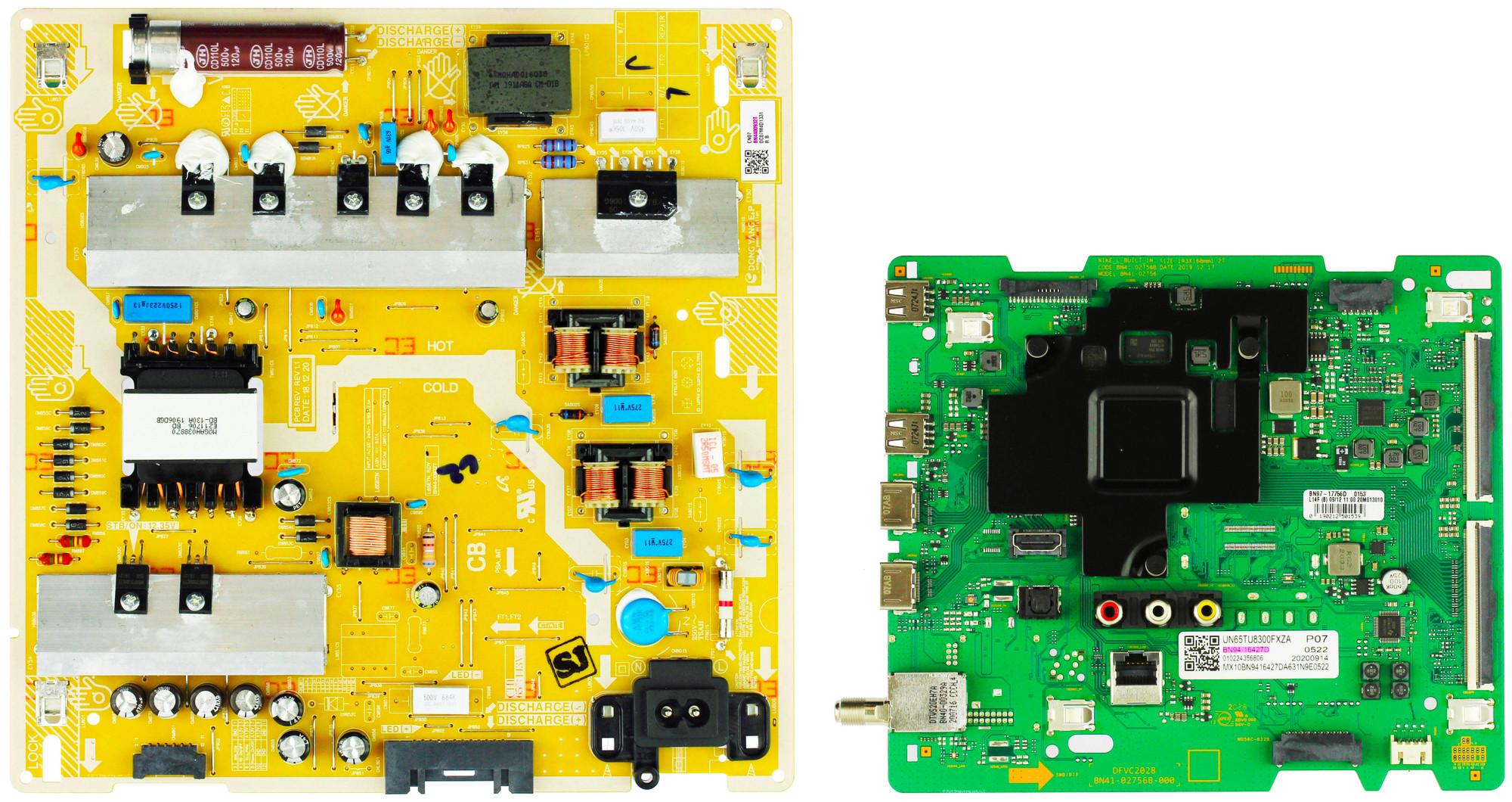 tvu3088さま専用 Samsung UN65TU8300FXZA Complete LED TV Repair Parts Kit (Version FC02)