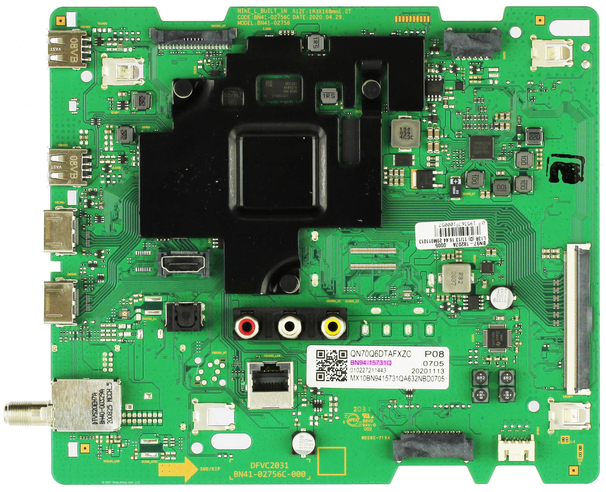 Samsung BN94-15731Q Main Board for QN70Q6DTAFXZC (Version