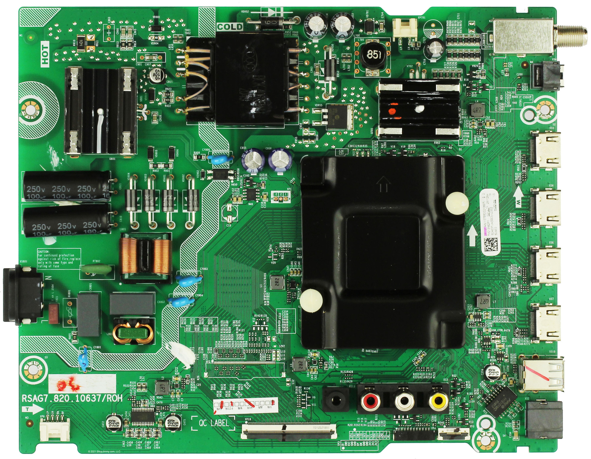 Hisense Main Board/Power Supply 290487 / 291127 for 50A6G
